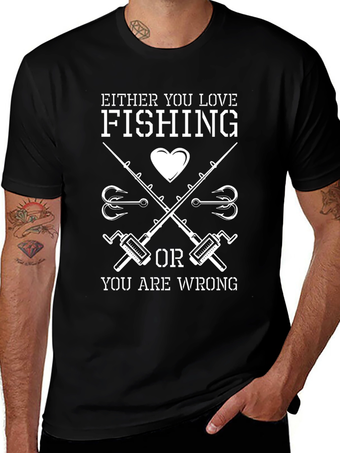 Fishing Lovers T-Shirt - Either You Love Fishing!