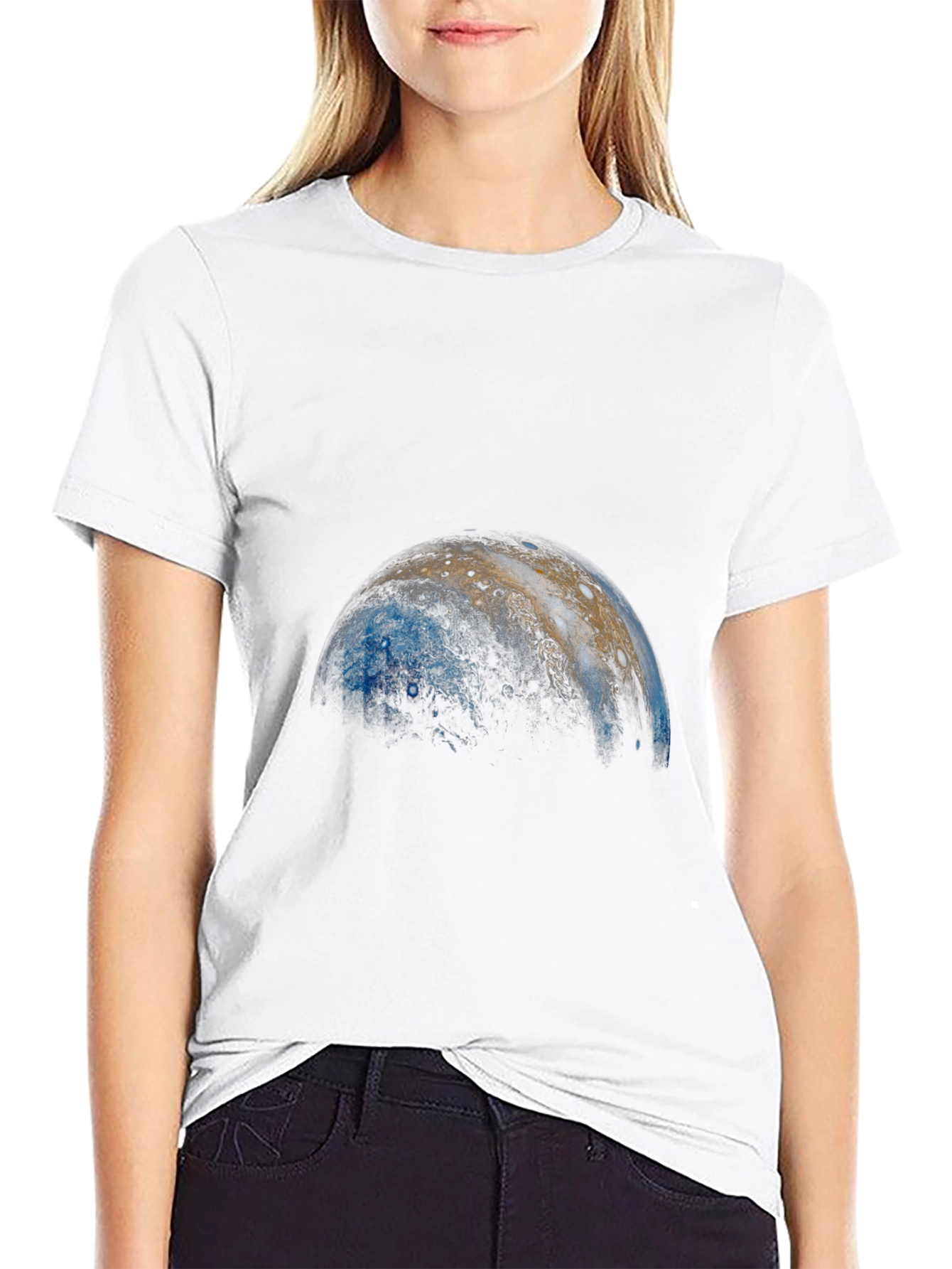 Jupiter Print Black T-Shirt