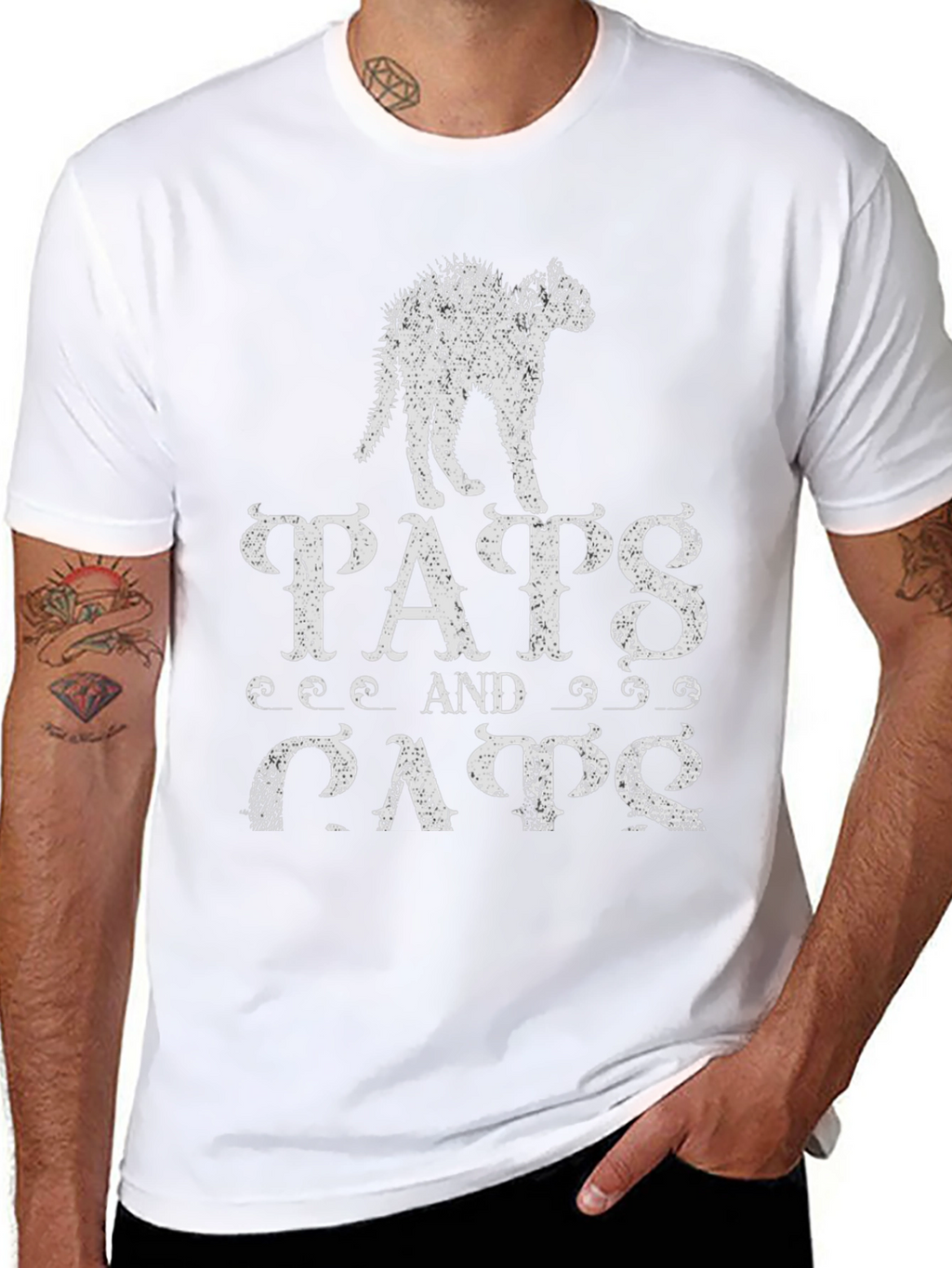 Tats and Cats Graphic T-Shirt