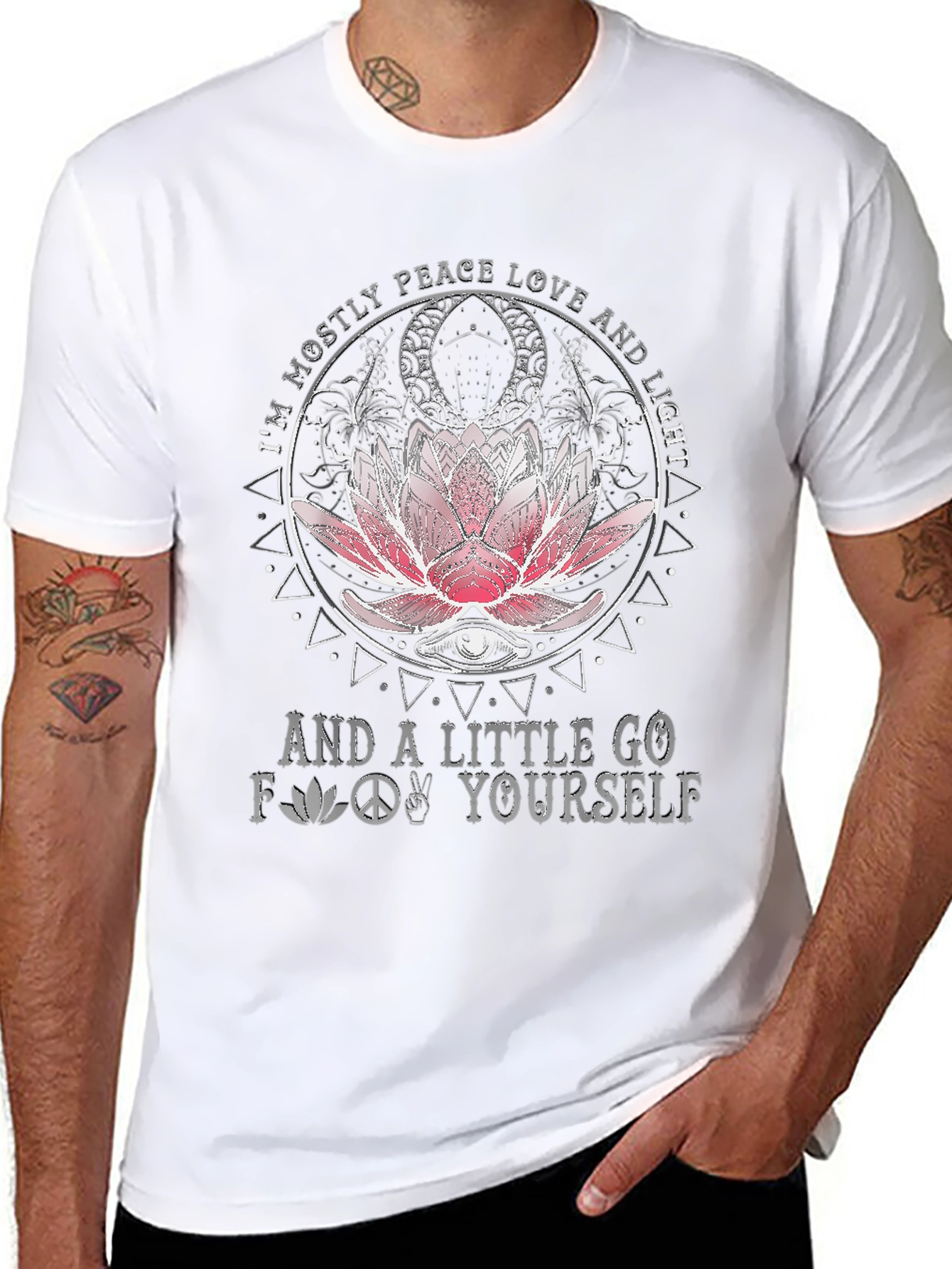 Peace Love Light Graphic T-Shirt