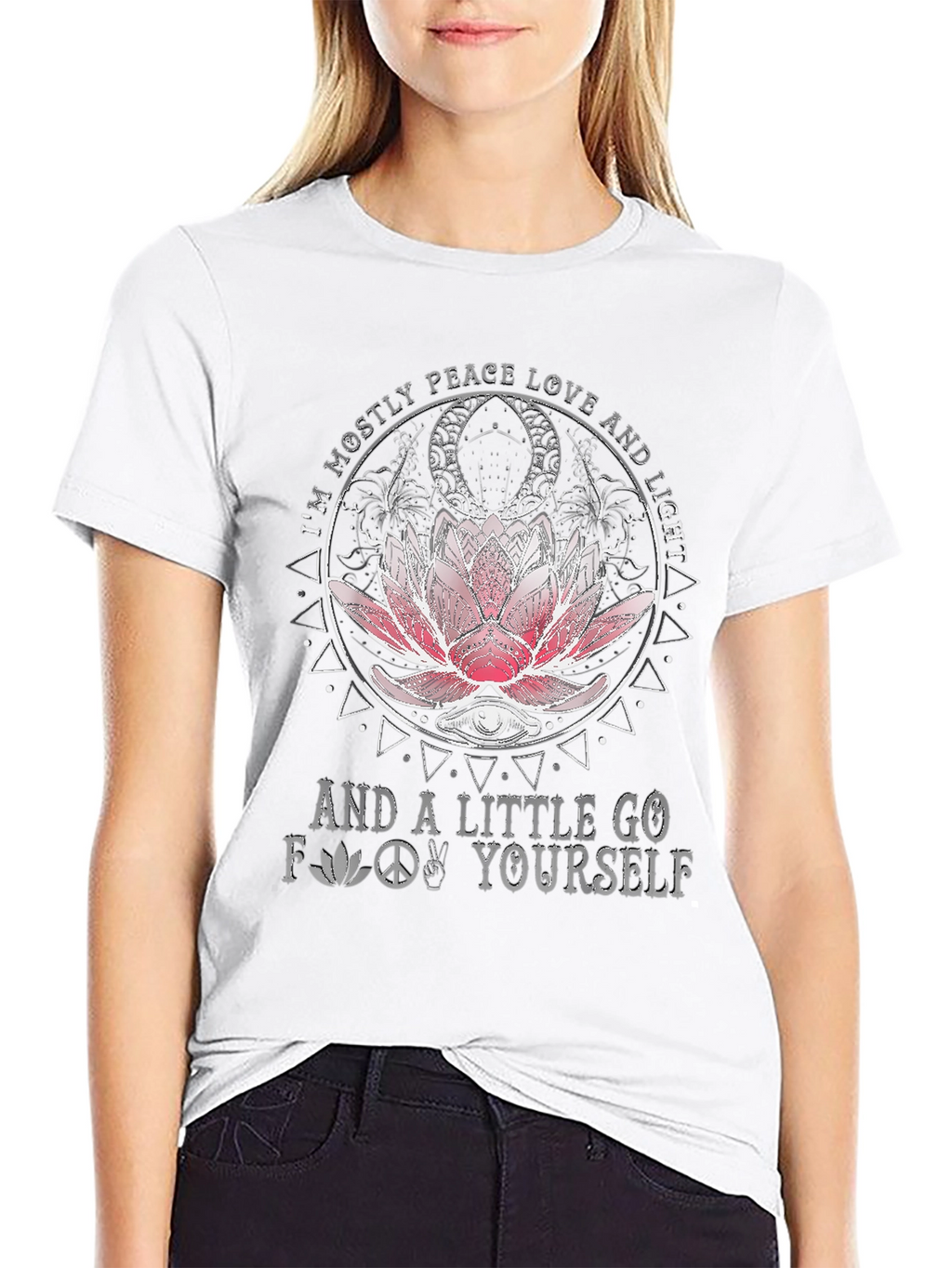 Peace Love Light Graphic T-Shirt