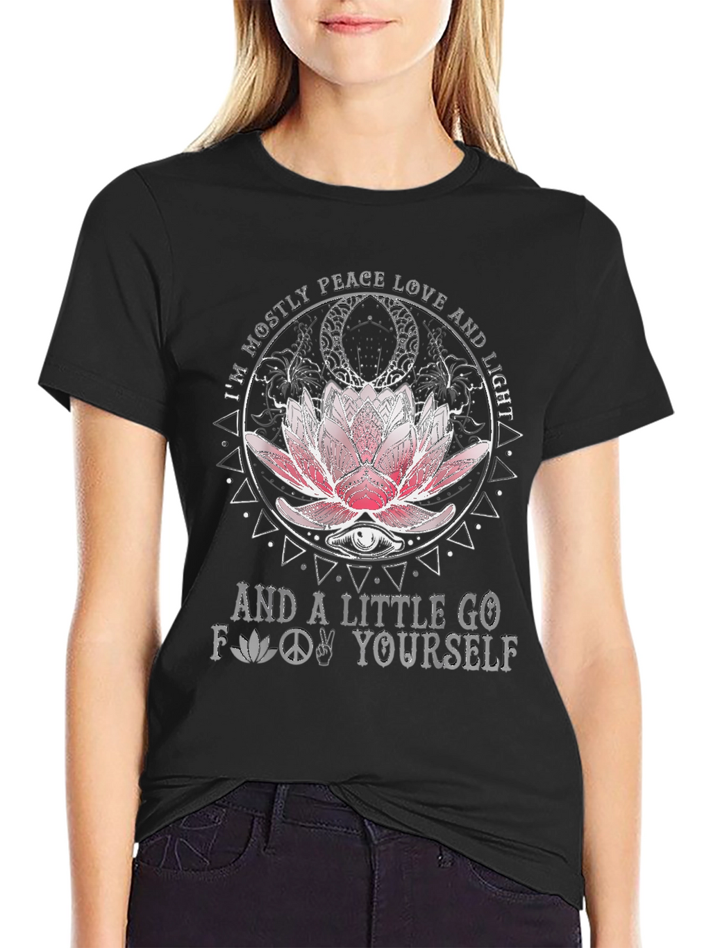 Peace Love Light Graphic T-Shirt