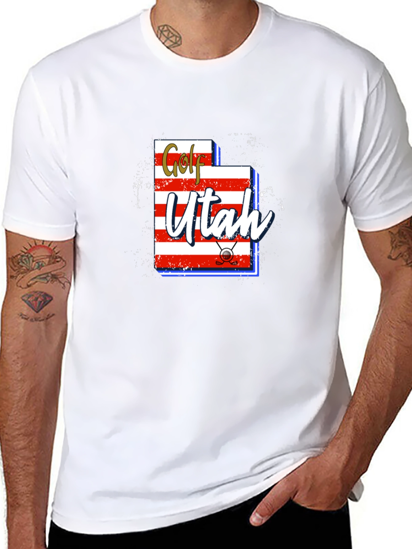 Golf Utah T-Shirt | Novelty Graphic Tee