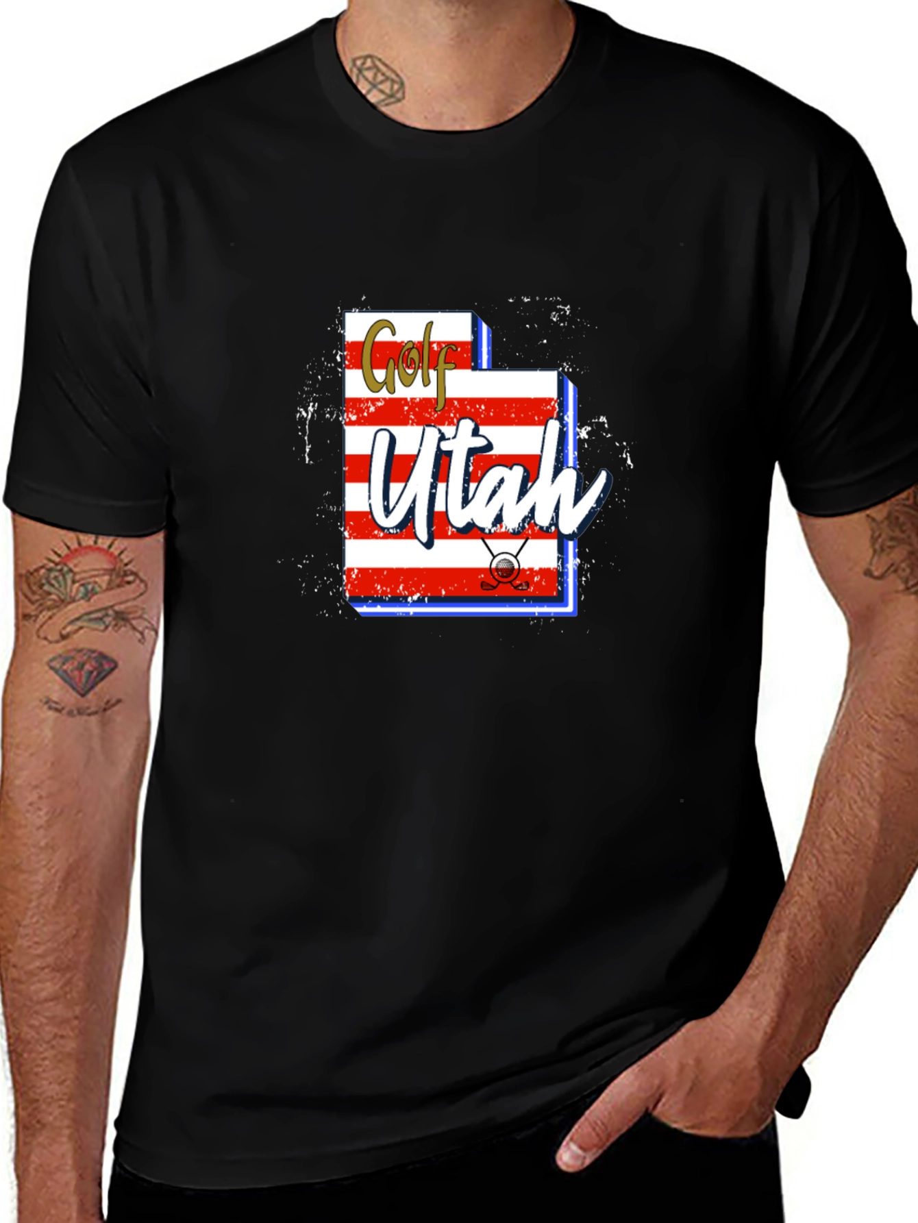 Golf Utah T-Shirt | Novelty Graphic Tee