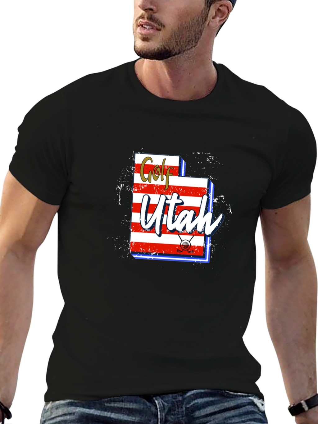 Golf Utah T-Shirt | Novelty Graphic Tee