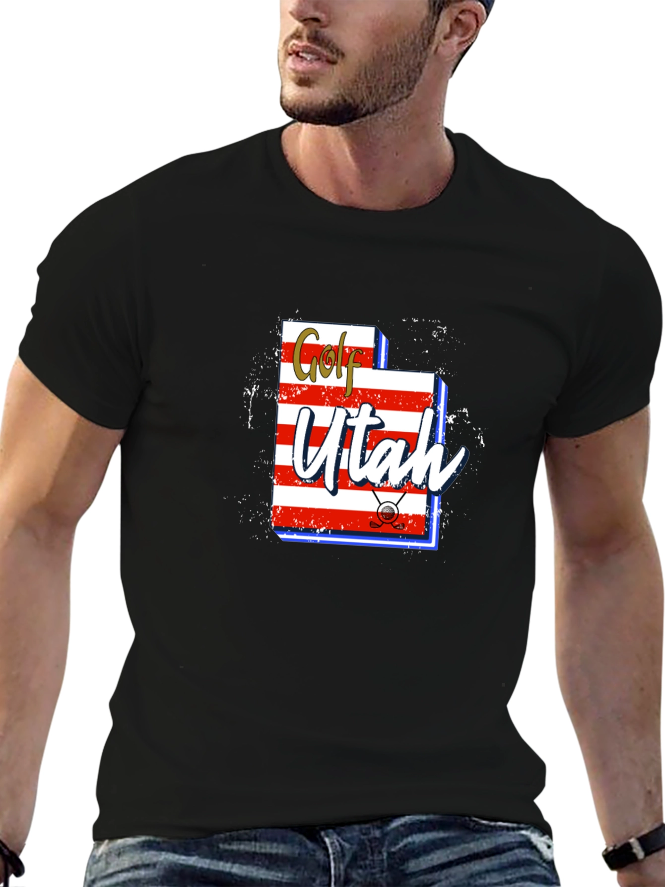 Golf Utah T-Shirt | Novelty Graphic Tee