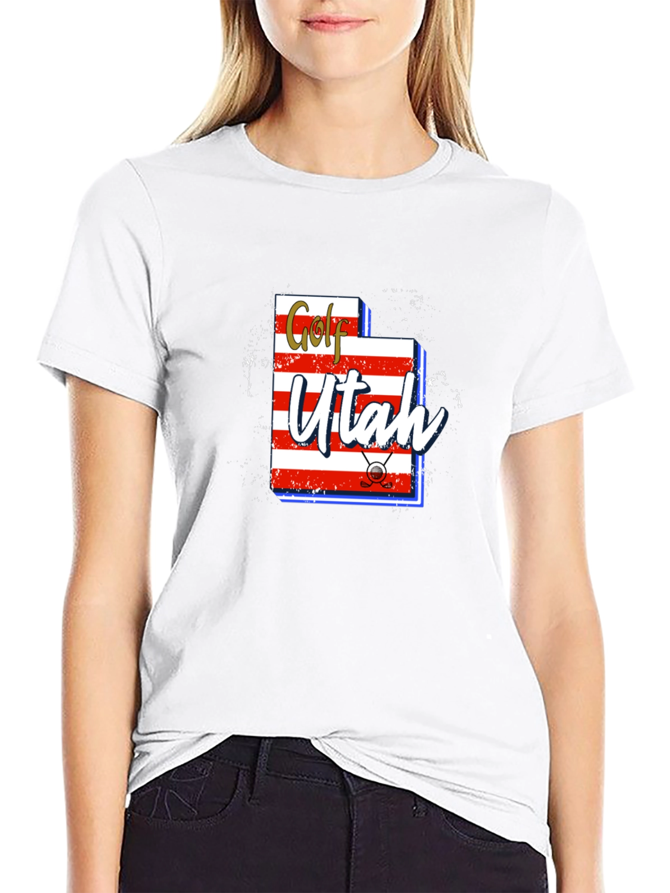 Golf Utah T-Shirt | Novelty Graphic Tee