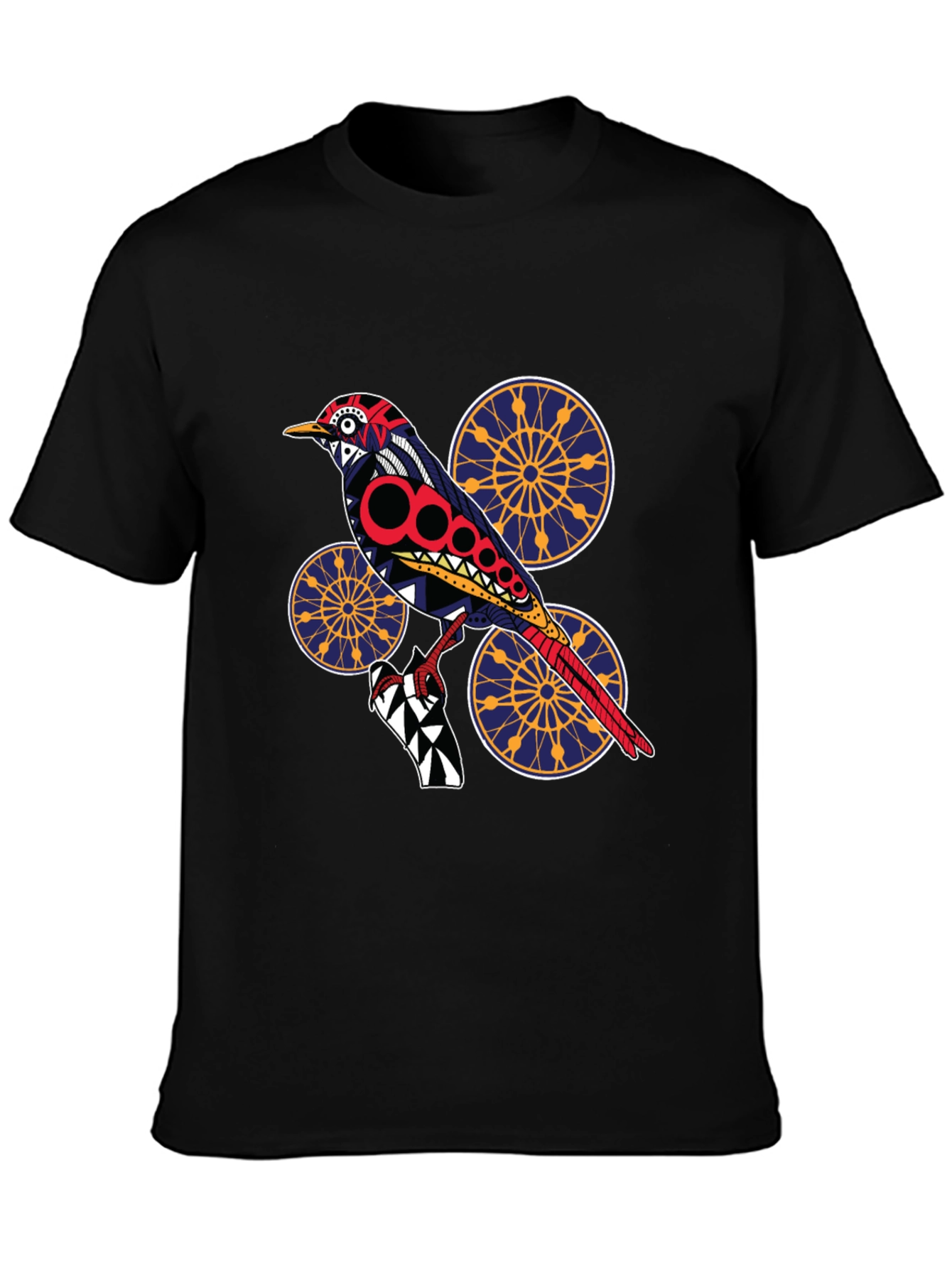 Bird Graphic Black T-Shirt