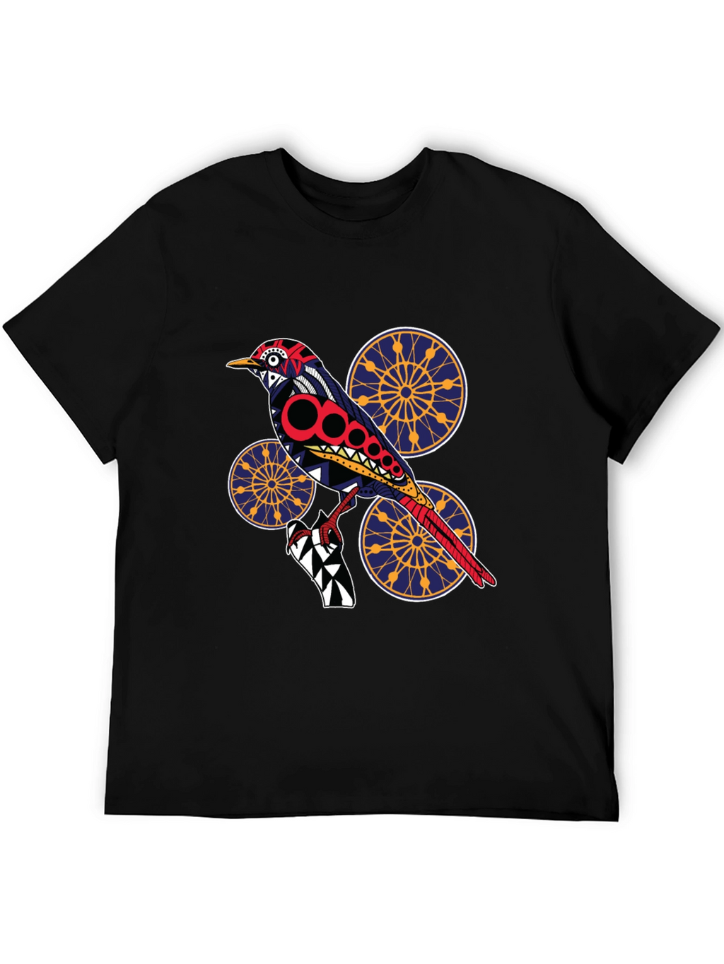 Bird Graphic Black T-Shirt