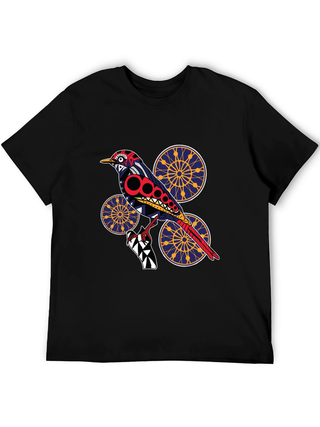 Bird Graphic Black T-Shirt