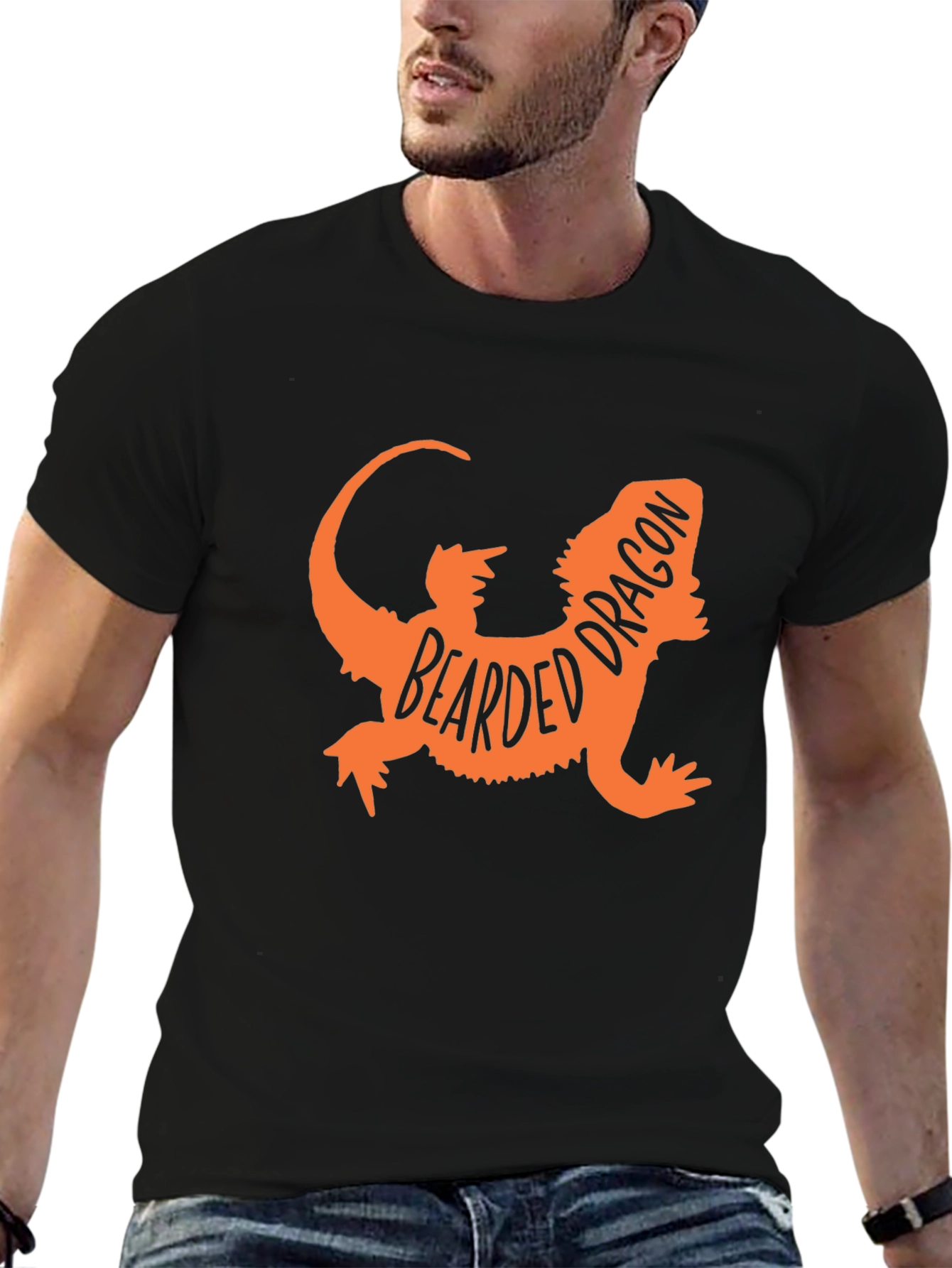 Bearded Dragon Graphic Tee - Black