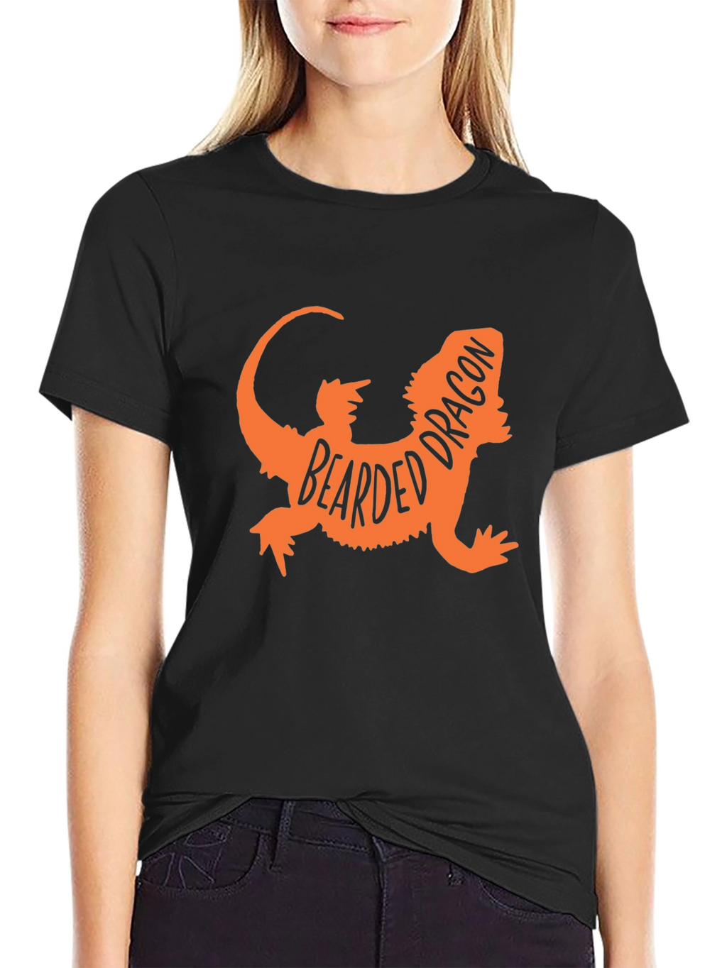 Bearded Dragon Graphic Tee - Black