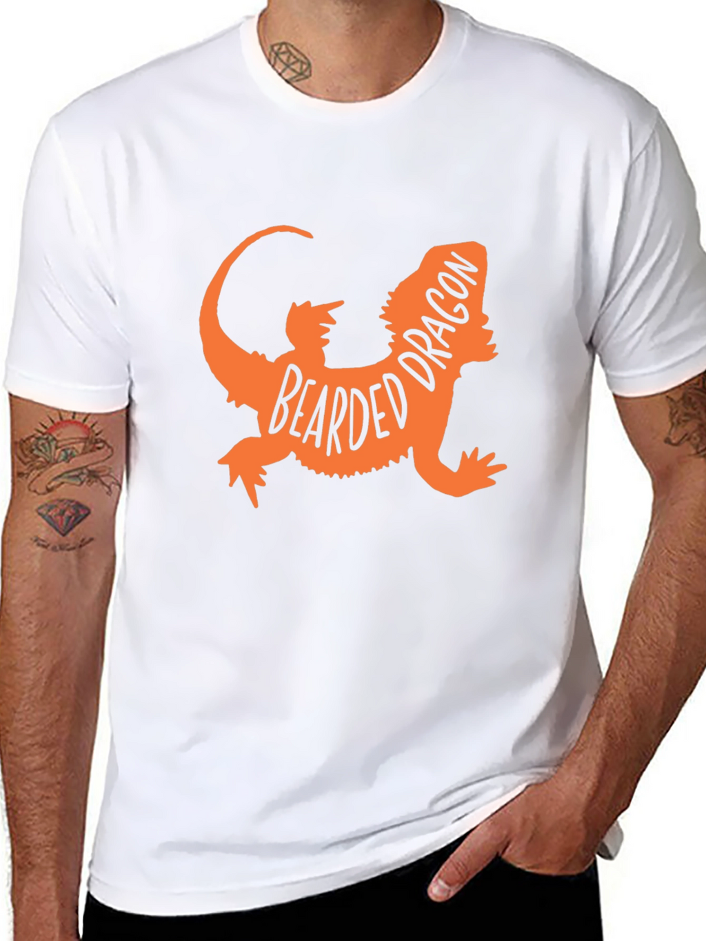 Bearded Dragon Graphic Tee - Black