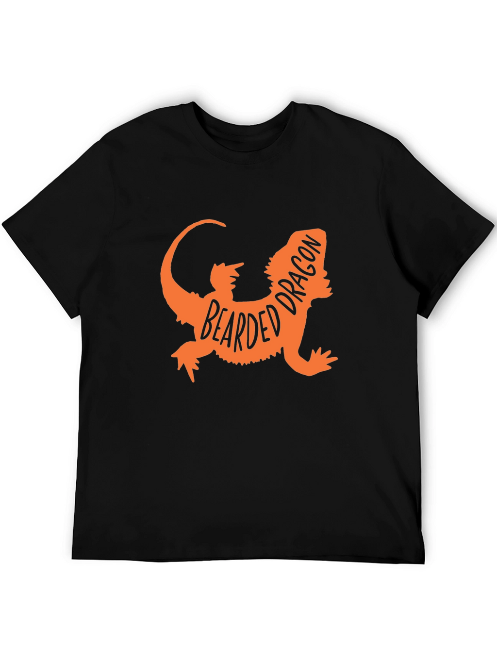 Bearded Dragon Graphic Tee - Black