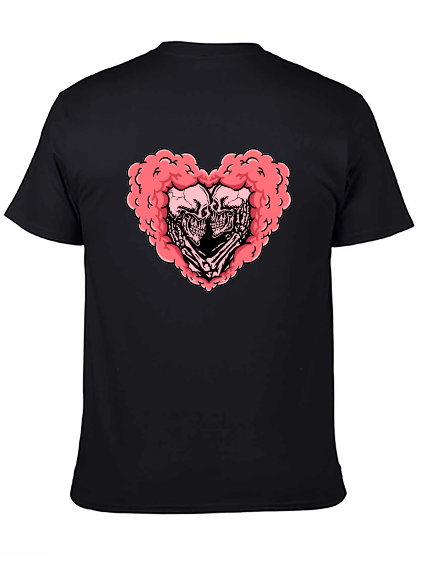 Skull Heart Graphic Tee - Gothic Love