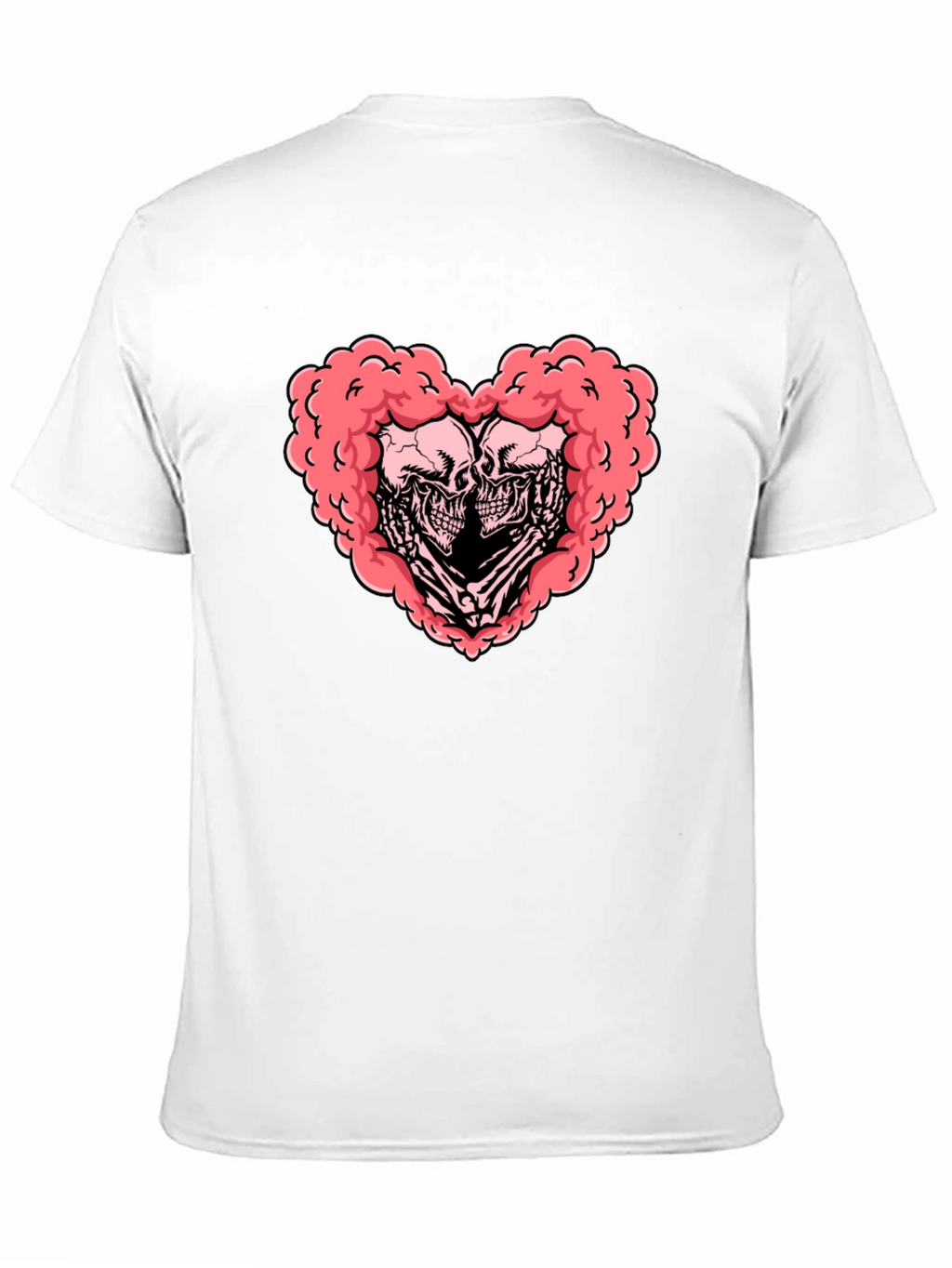 Skull Heart Graphic Tee - Gothic Love