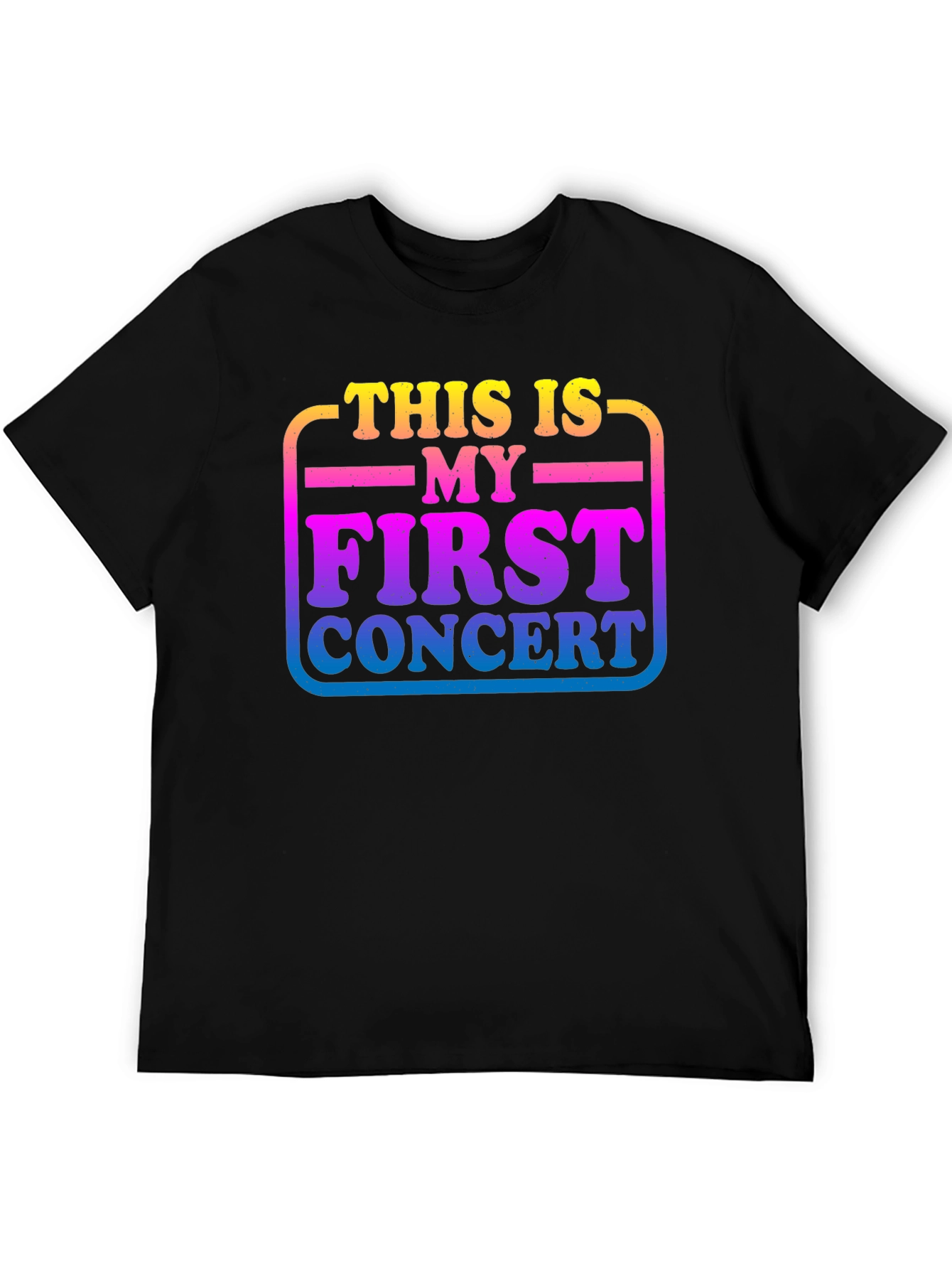 First Concert Graphic Tee - Unisex Black T-Shirt