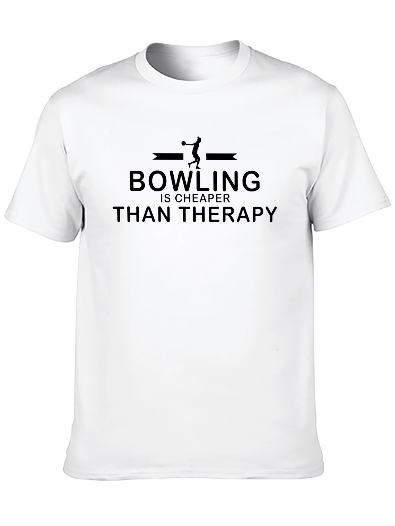 Bowling Cheaper Than Therapy Graphic Tee