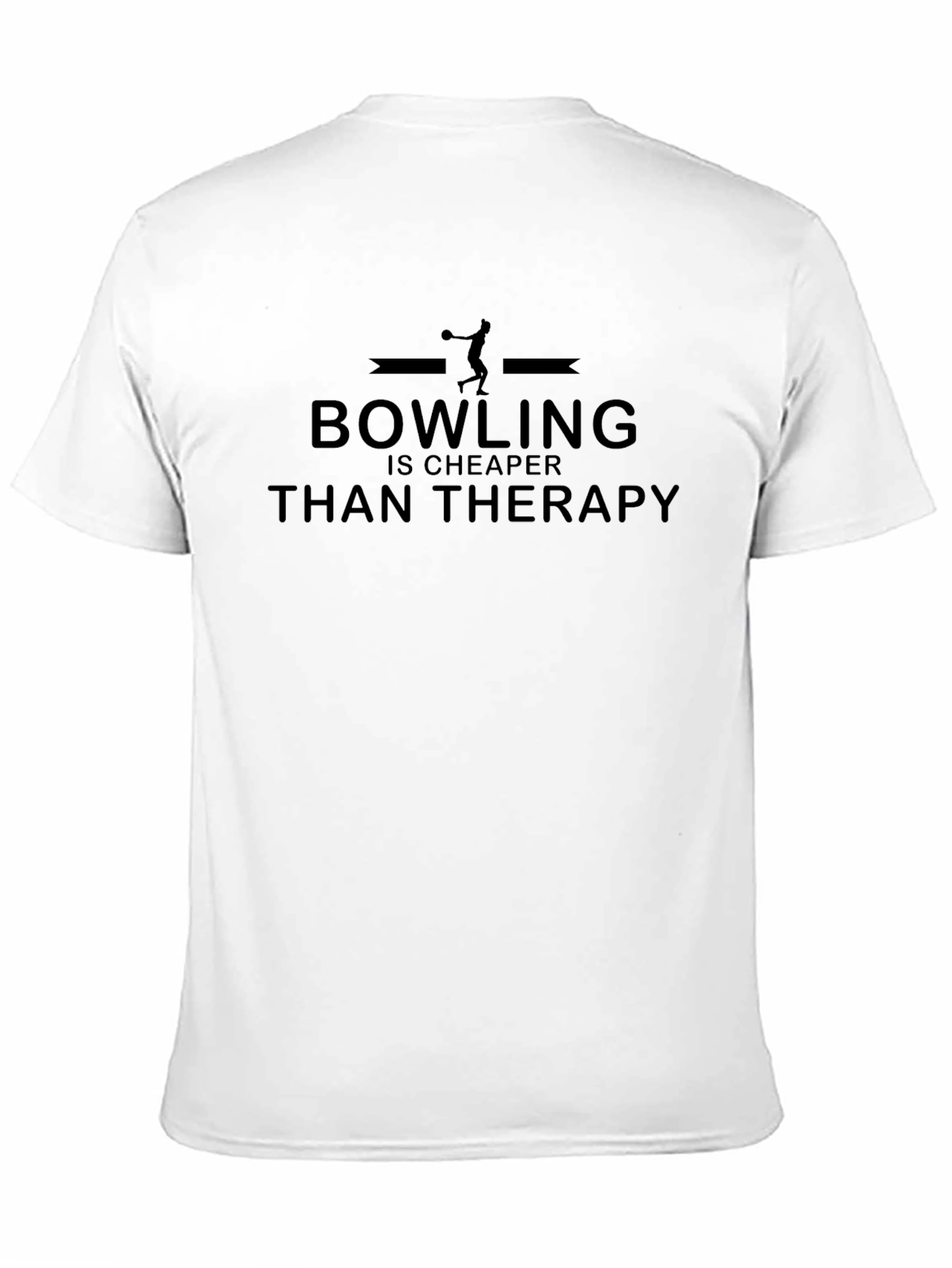 Bowling Cheaper Than Therapy Graphic Tee