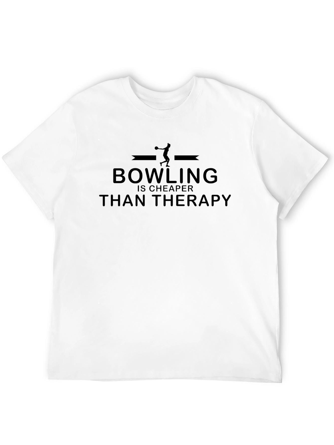 Bowling Cheaper Than Therapy Graphic Tee