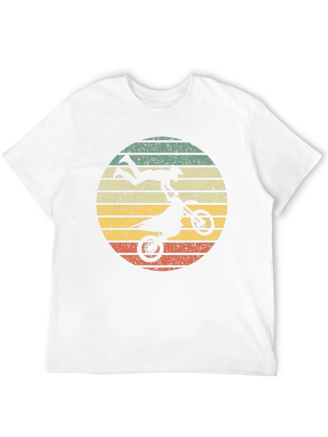 Motocross Retro Graphic Tee - Black Cotton