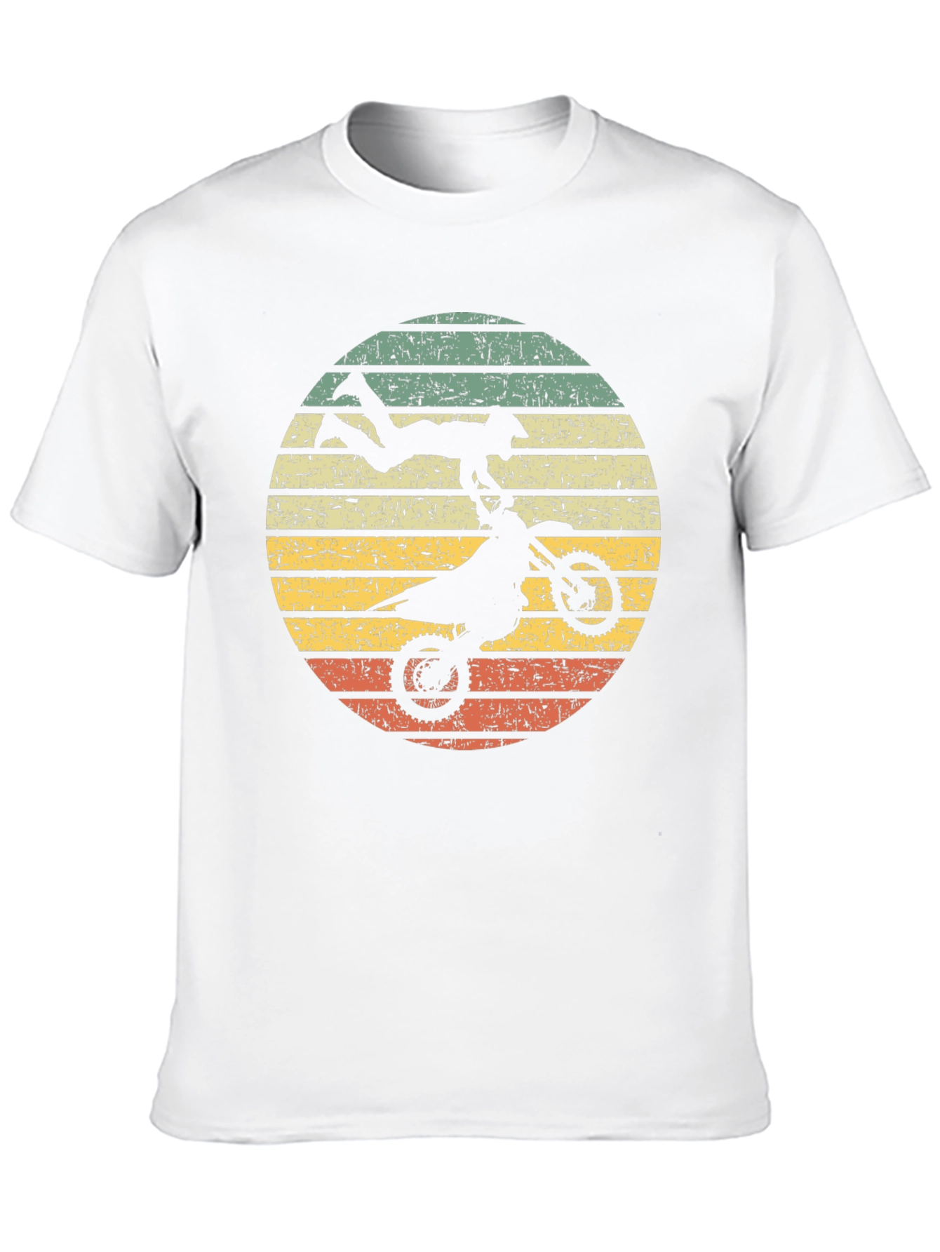 Motocross Retro Graphic Tee - Black Cotton