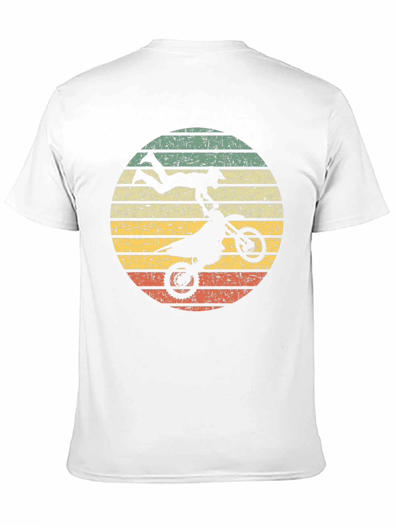 Motocross Retro Graphic Tee - Black Cotton