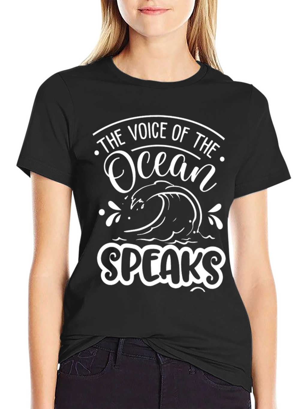 Ocean Voice Black T-Shirt
