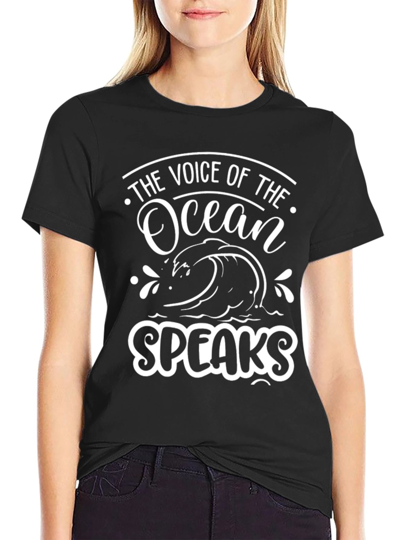 Ocean Voice Black T-Shirt