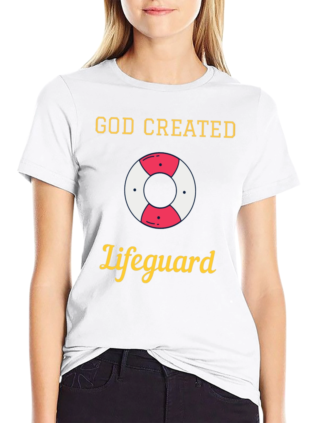 God Created Lifeguard T-Shirt