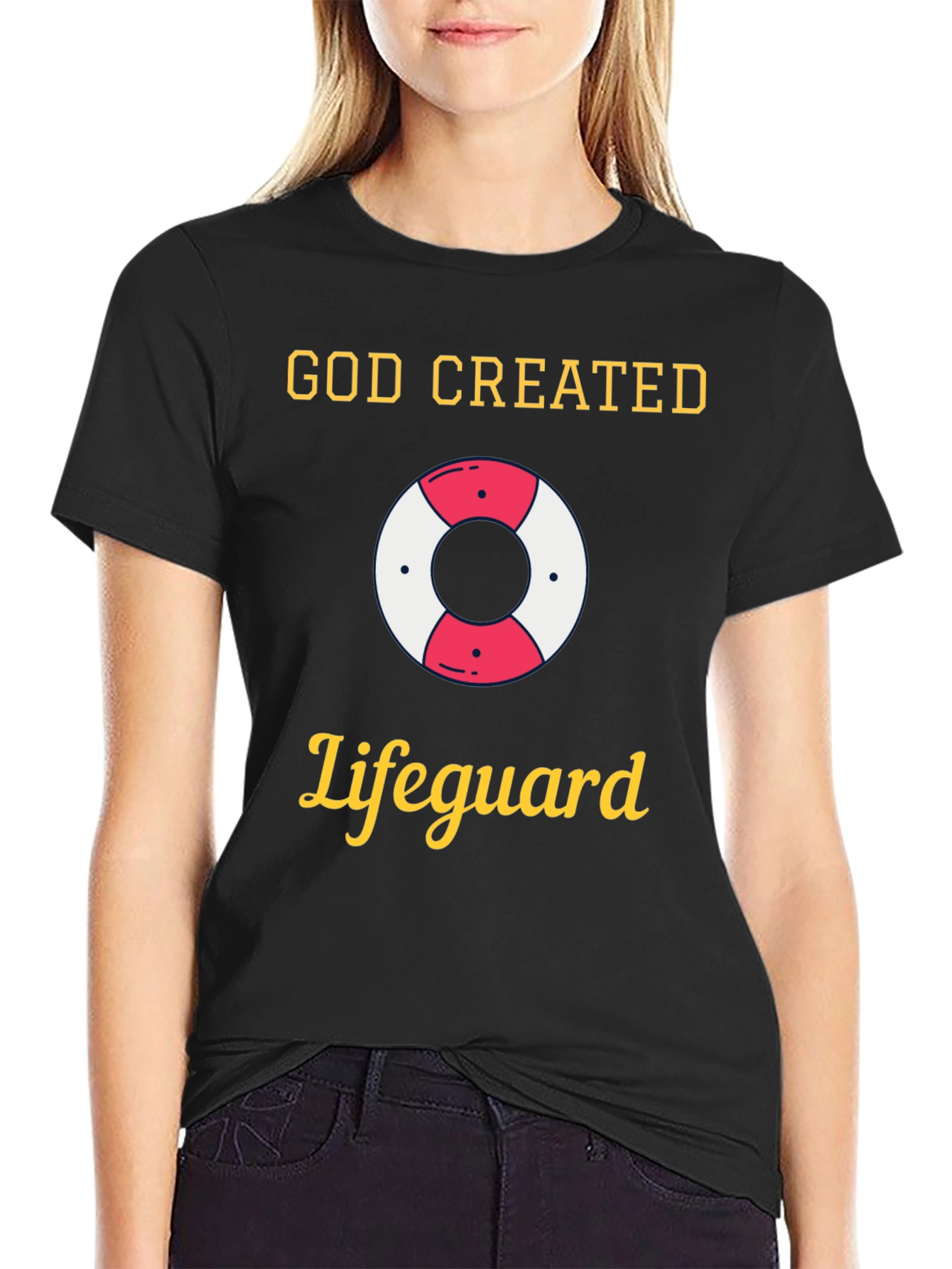 God Created Lifeguard T-Shirt