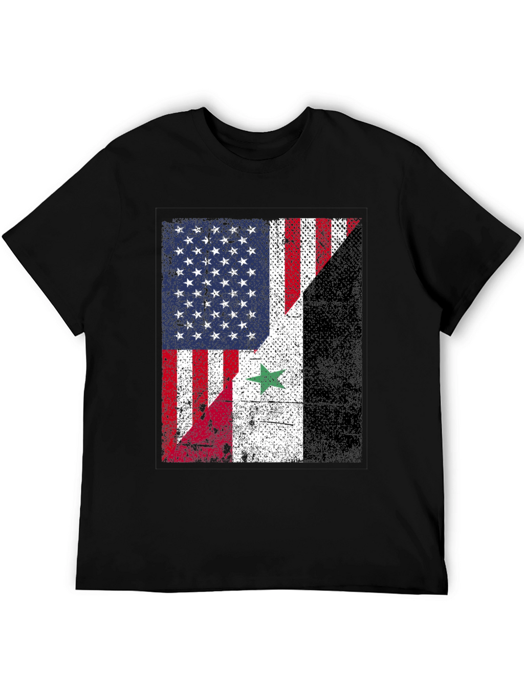 USA Syria Flag T-Shirt