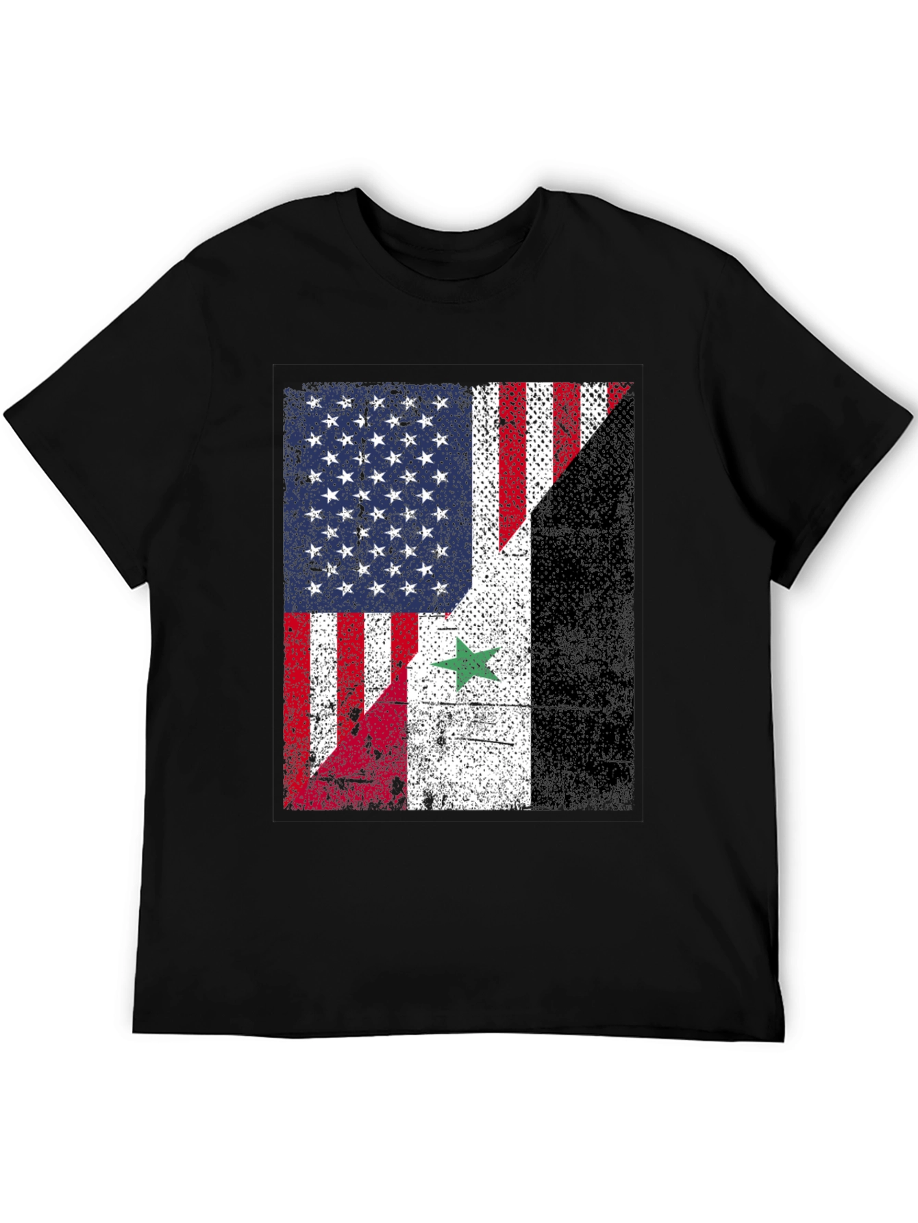 USA Syria Flag T-Shirt