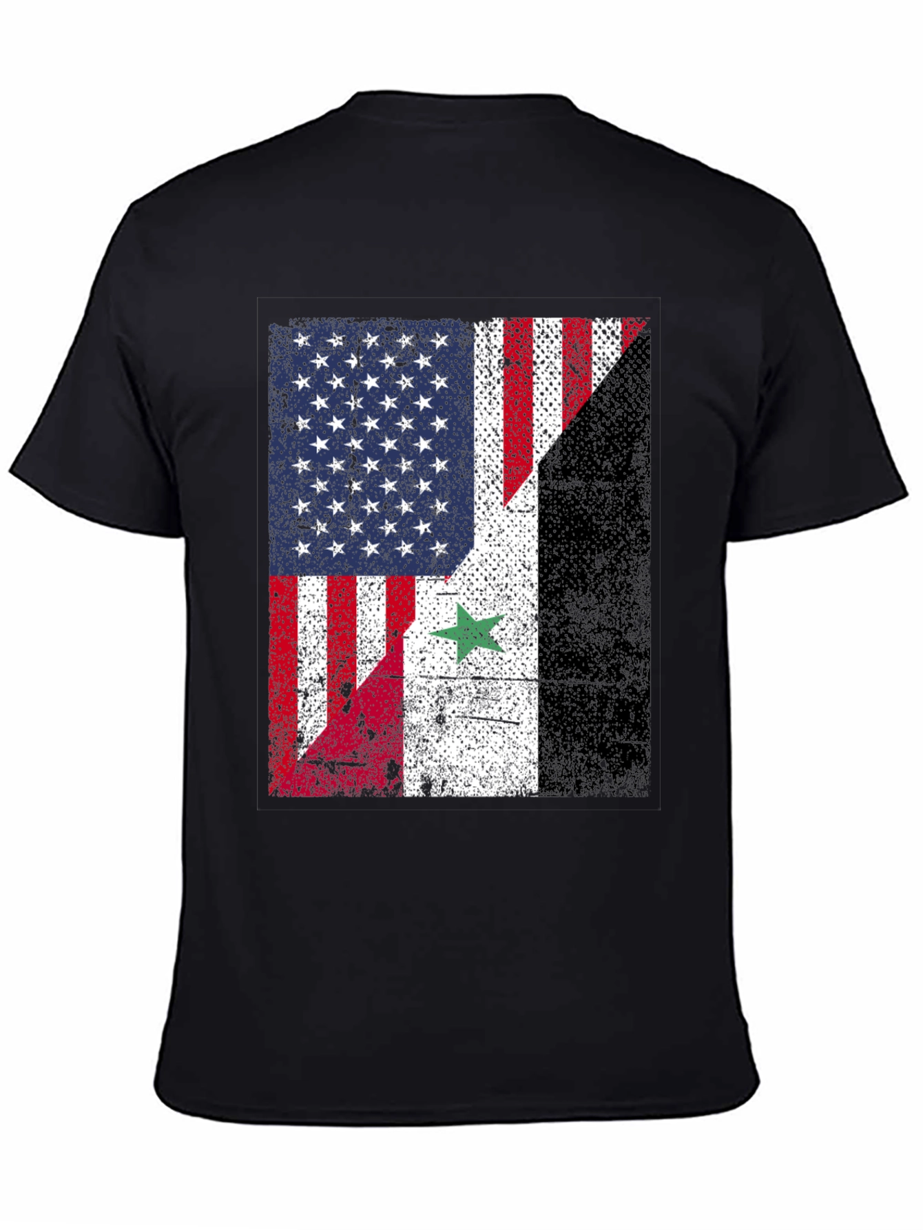 USA Syria Flag T-Shirt
