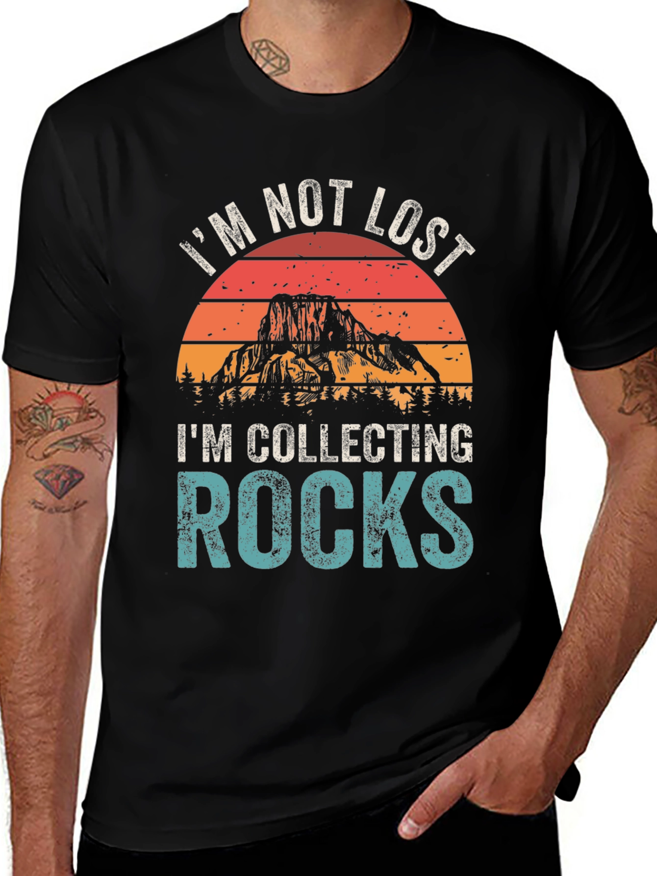 Im Not Lost Im Collecting Rocks T-Shirt