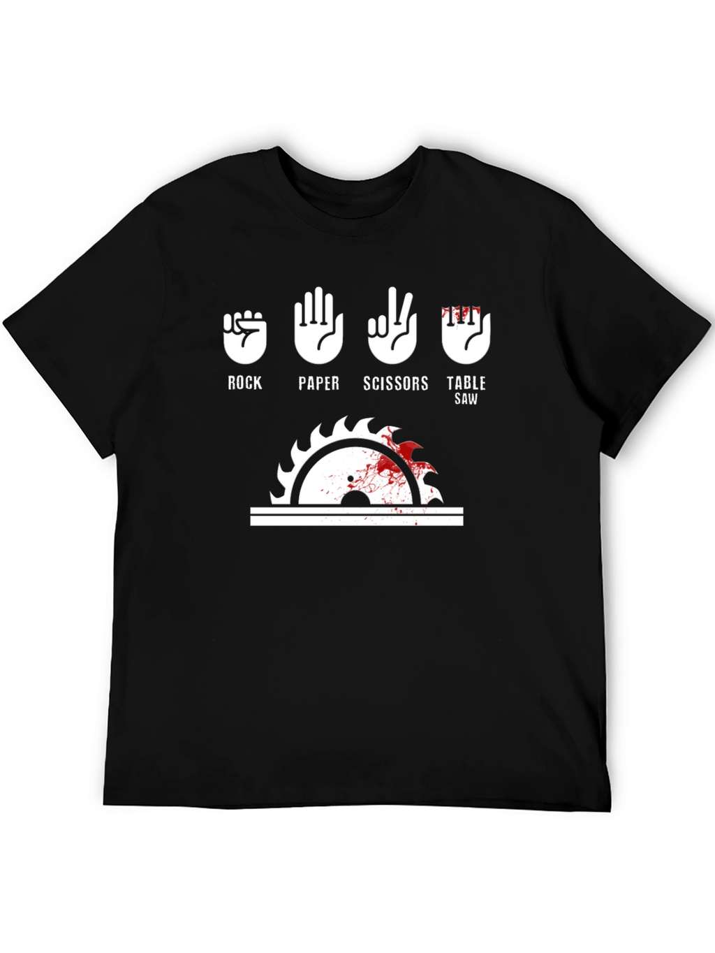 Rock Paper Scissors Table Saw T-Shirt