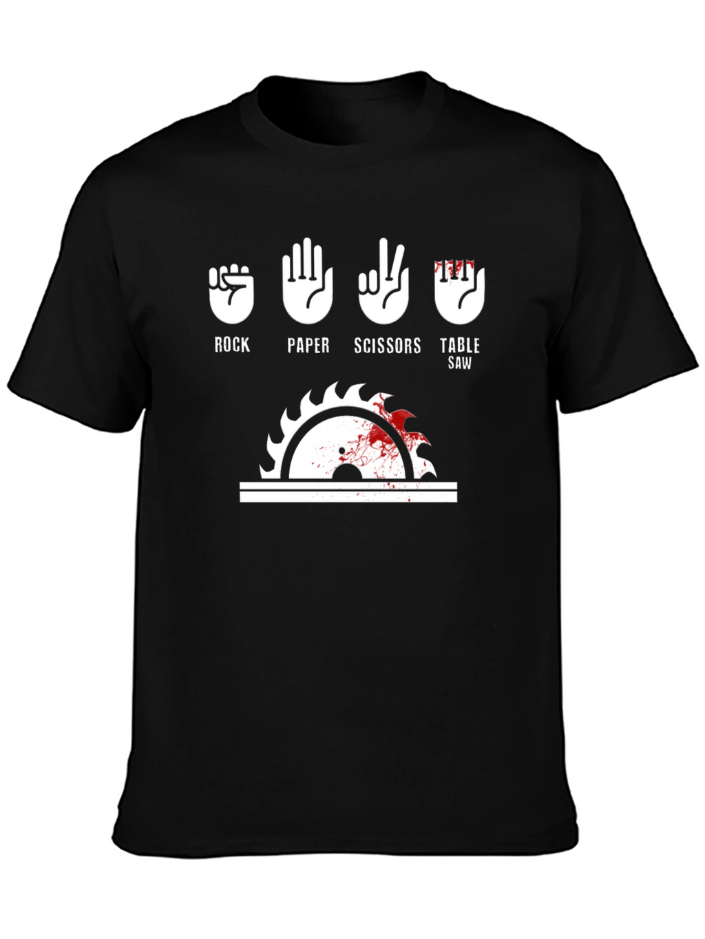 Rock Paper Scissors Table Saw T-Shirt