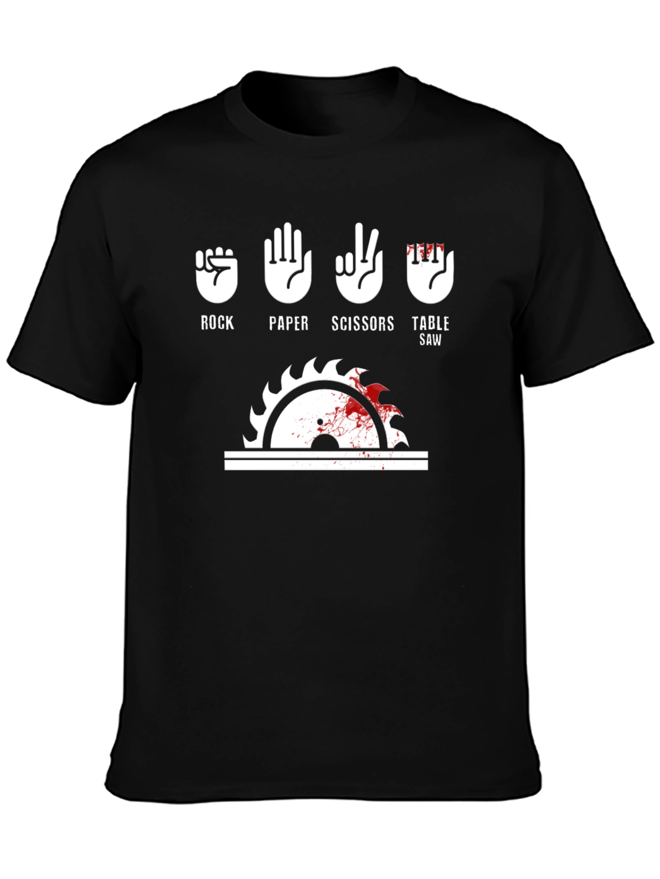 Rock Paper Scissors Table Saw T-Shirt