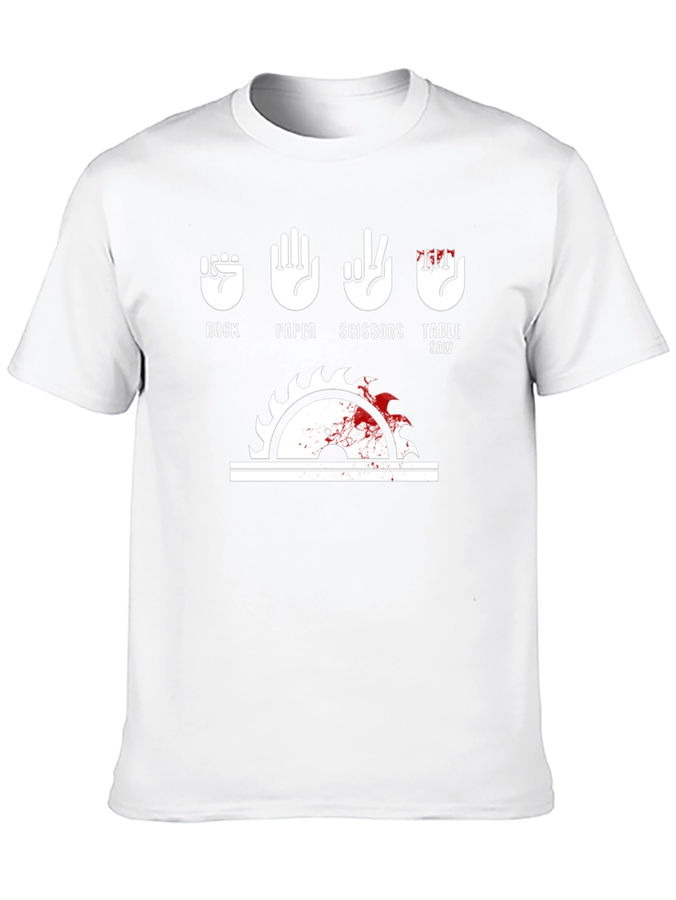 Rock Paper Scissors Table Saw T-Shirt