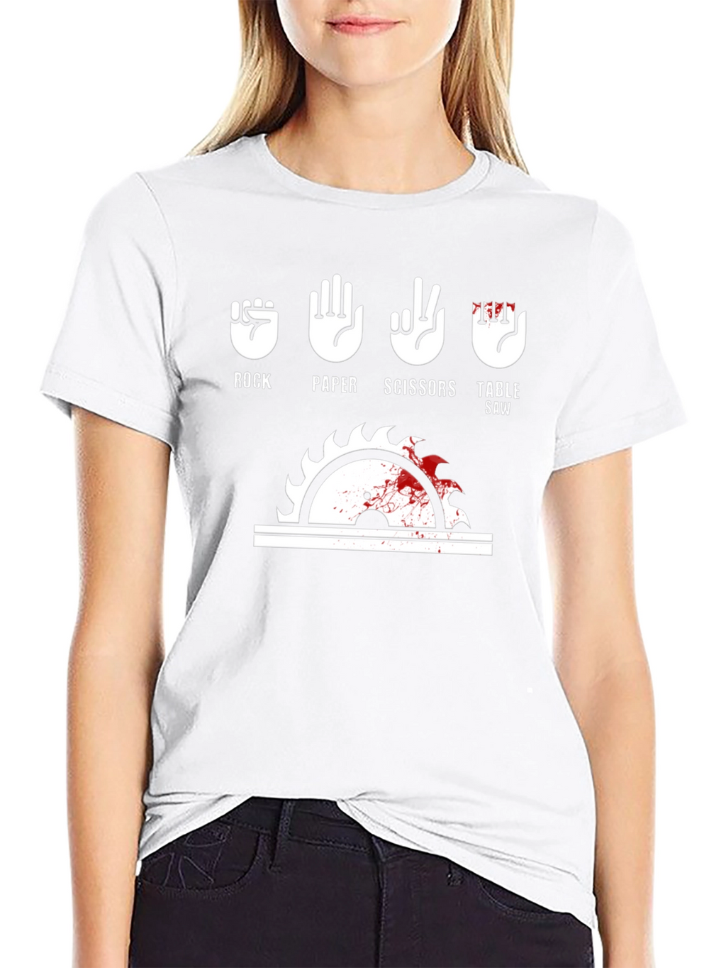 Rock Paper Scissors Table Saw T-Shirt