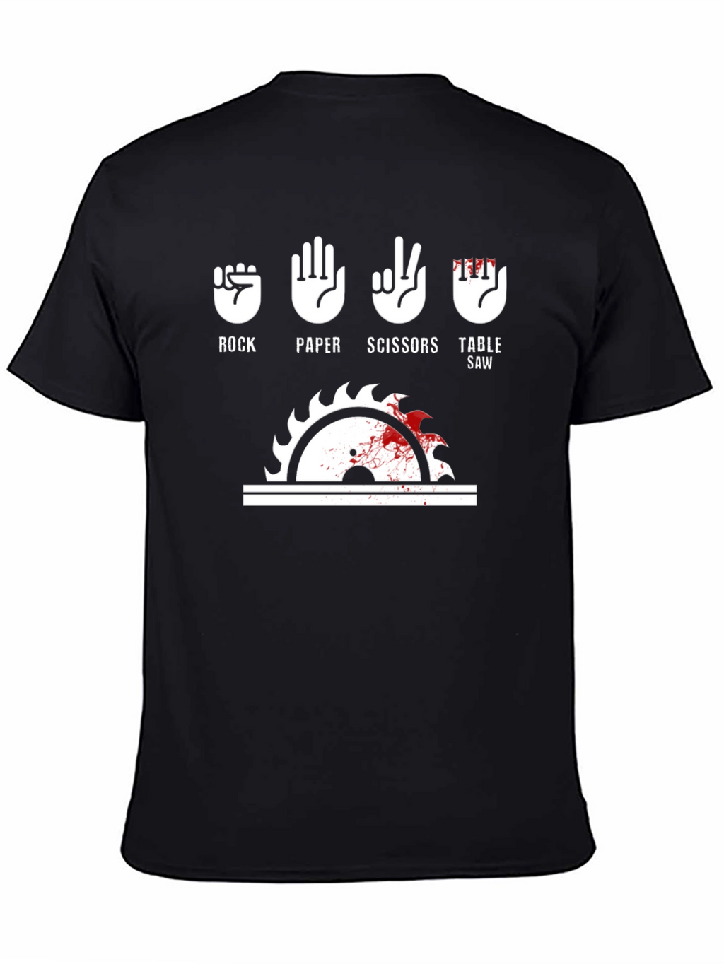 Rock Paper Scissors Table Saw T-Shirt