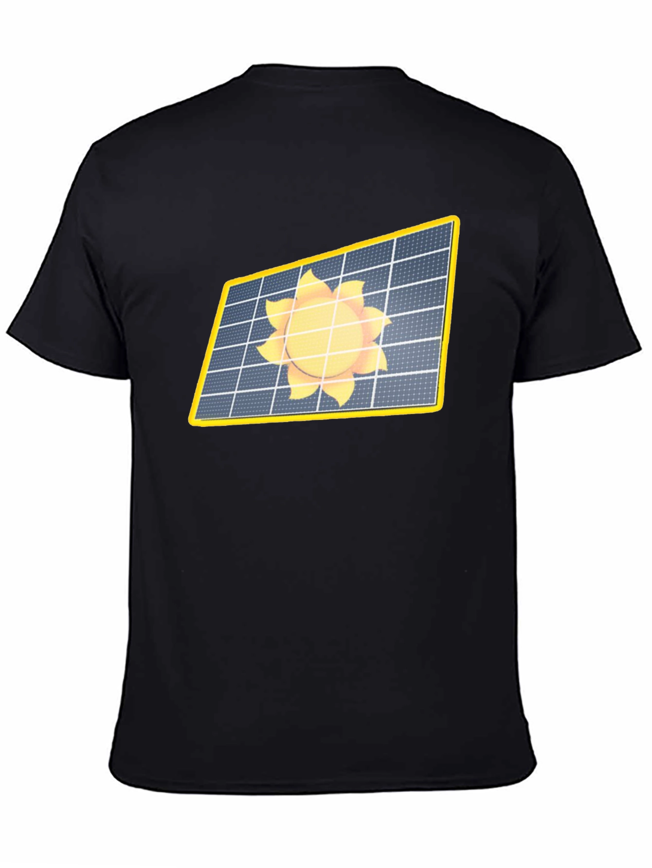Solar Panel Sun Graphic Tee - Eco-Friendly T-Shirt
