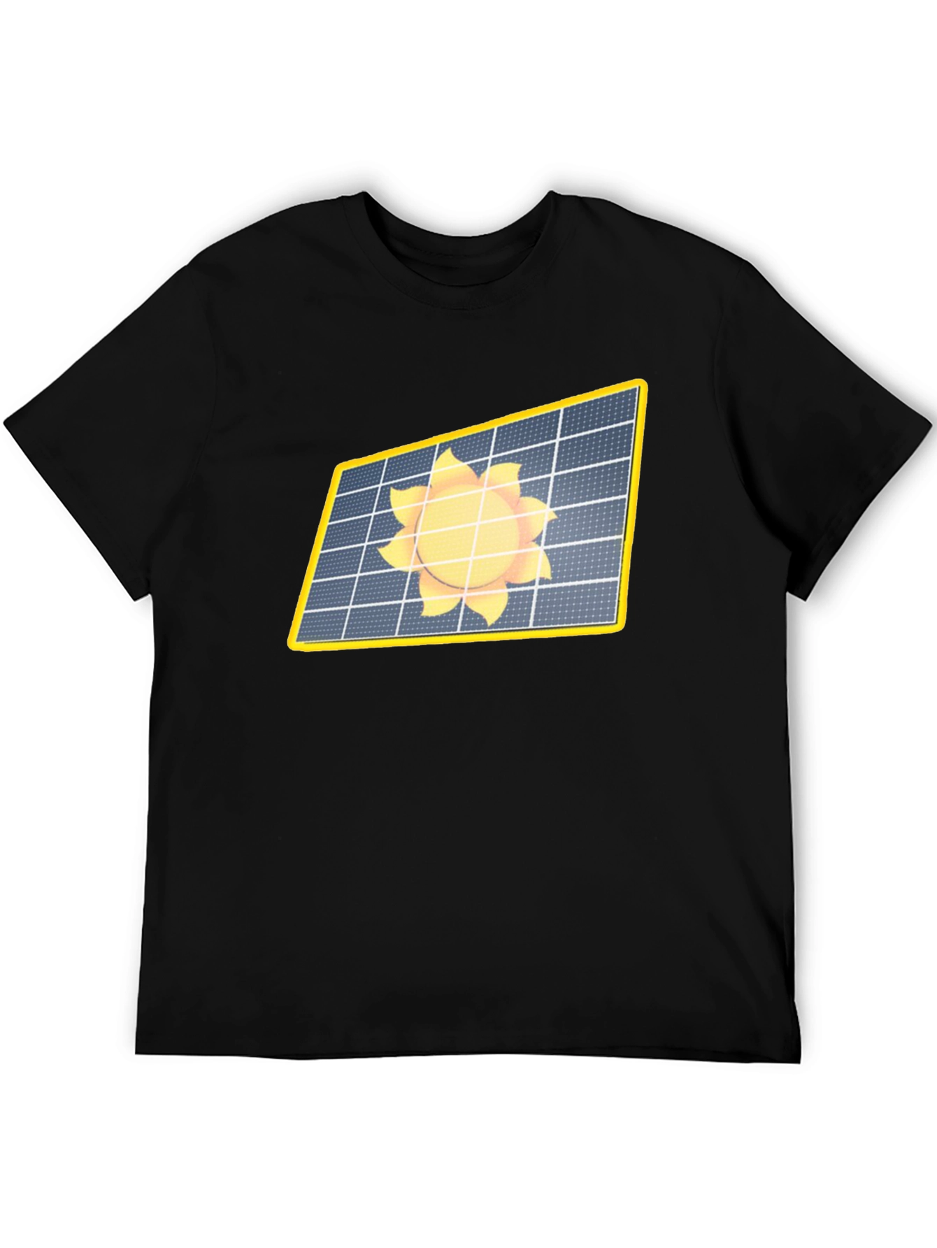 Solar Panel Sun Graphic Tee - Eco-Friendly T-Shirt