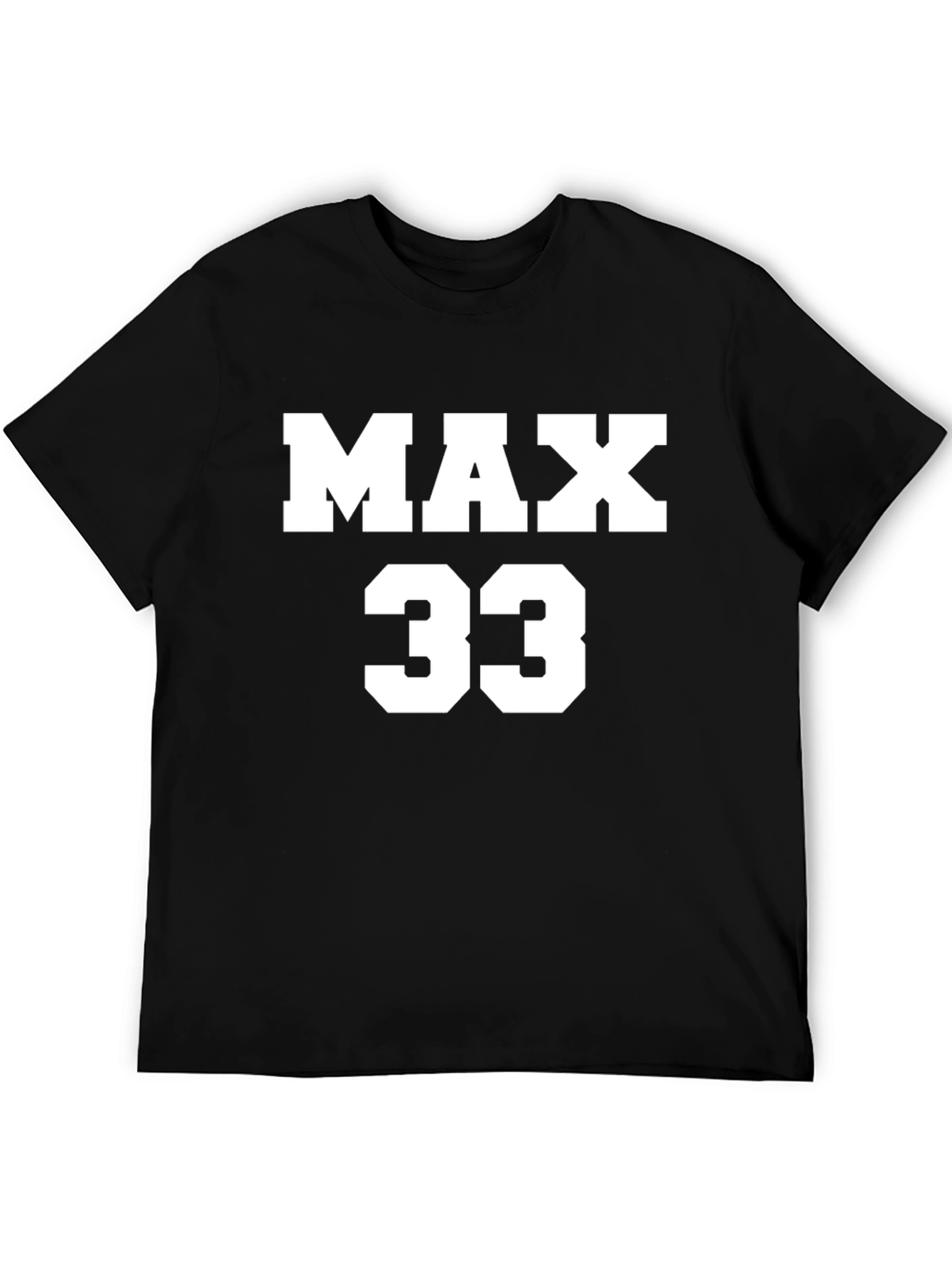 MAX 33 Black Graphic Tee - Motorsport Fan Apparel