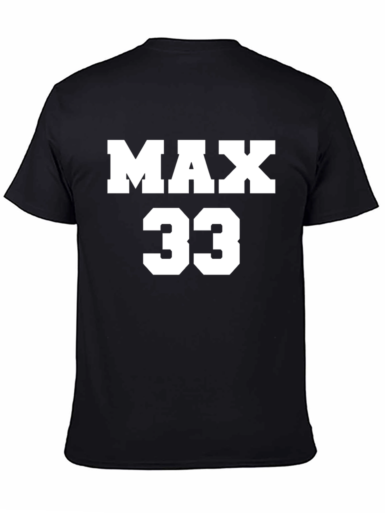 MAX 33 Black Graphic Tee - Motorsport Fan Apparel
