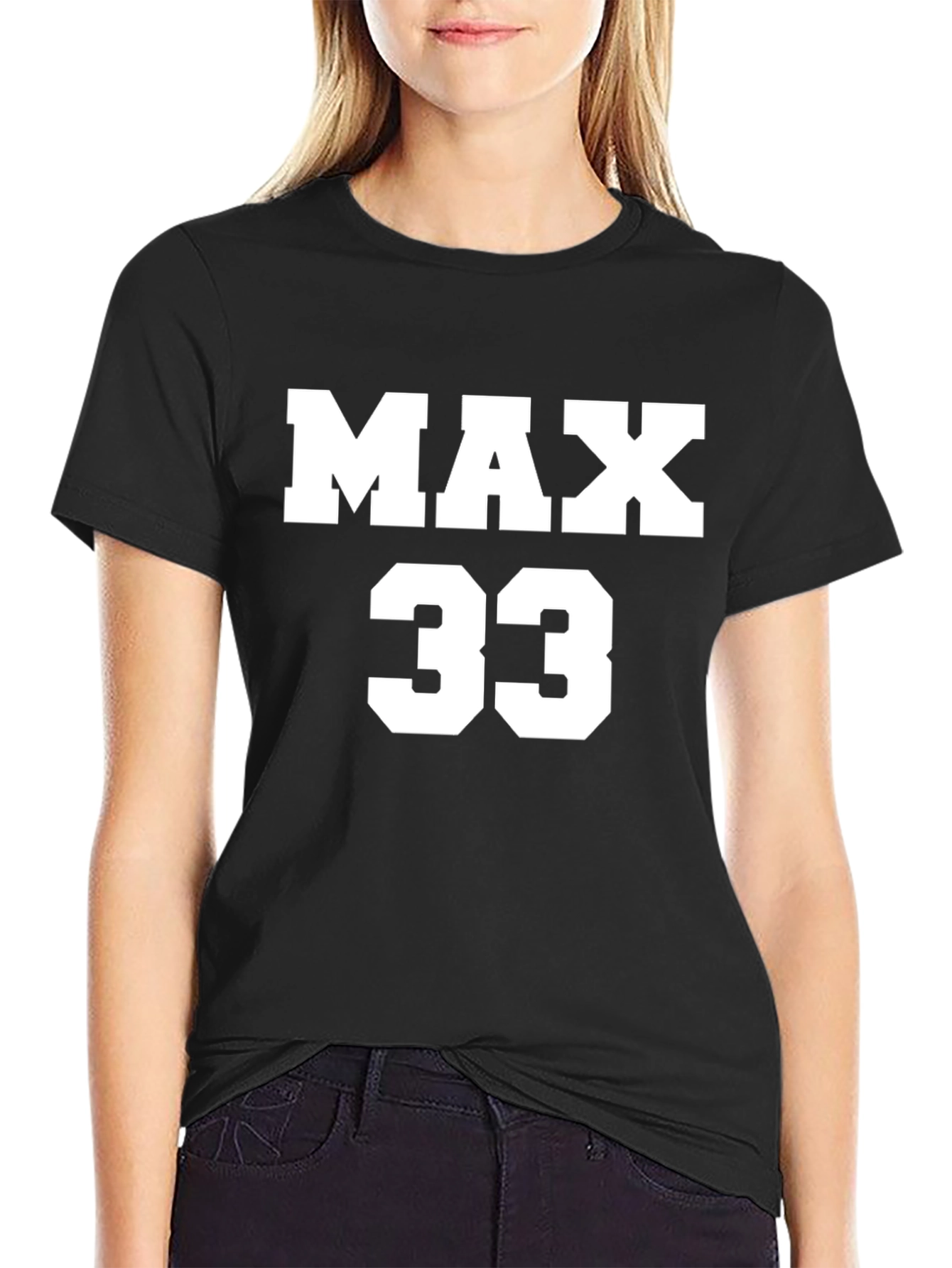 MAX 33 Black Graphic Tee - Motorsport Fan Apparel