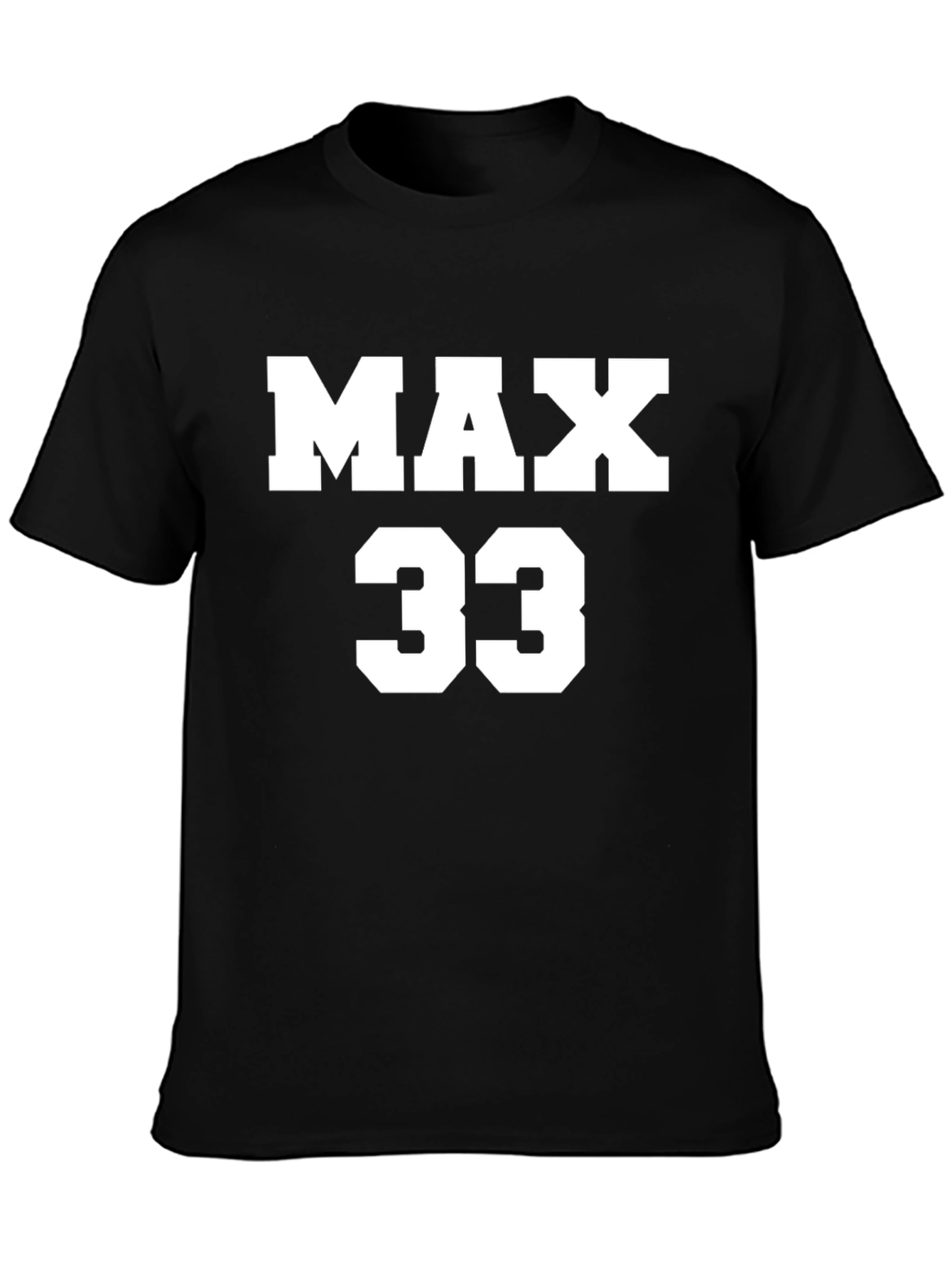 MAX 33 Black Graphic Tee - Motorsport Fan Apparel
