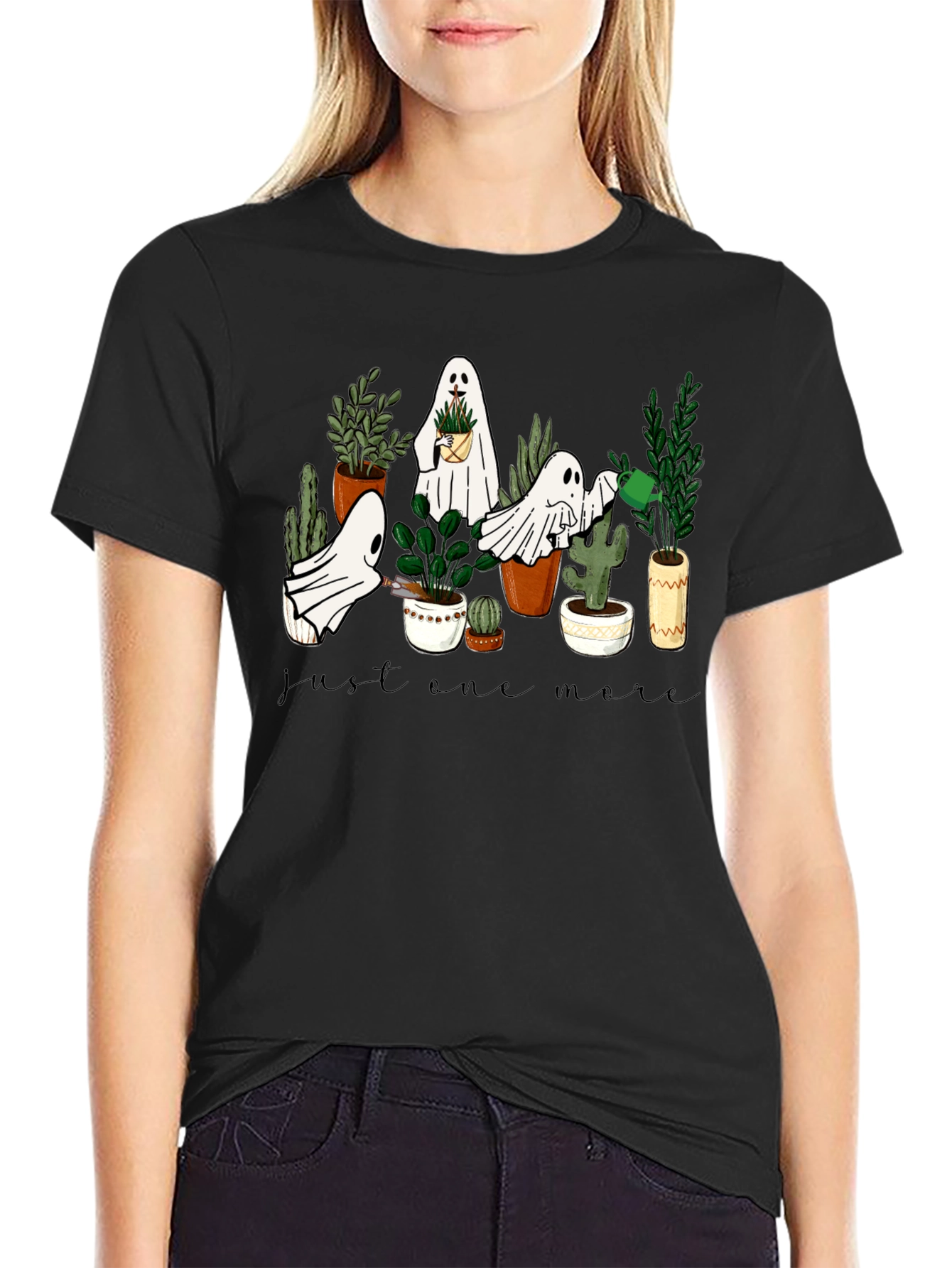Ghost Plant Lover T-Shirt: Just One More Plant Tee