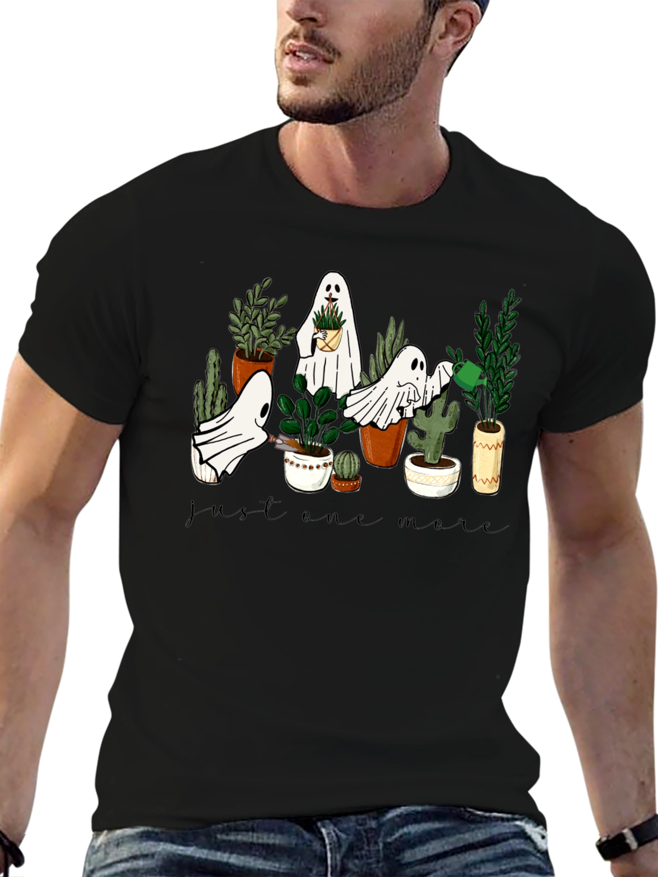 Ghost Plant Lover T-Shirt: Just One More Plant Tee