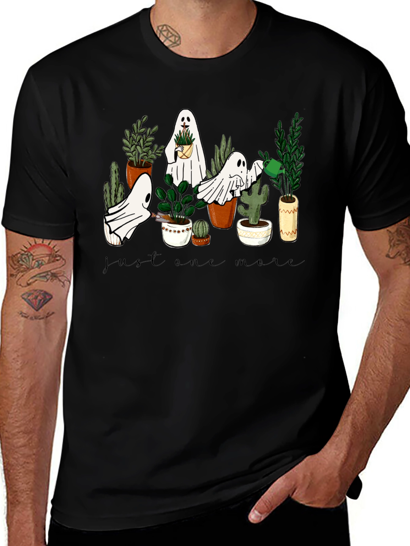 Ghost Plant Lover T-Shirt: Just One More Plant Tee